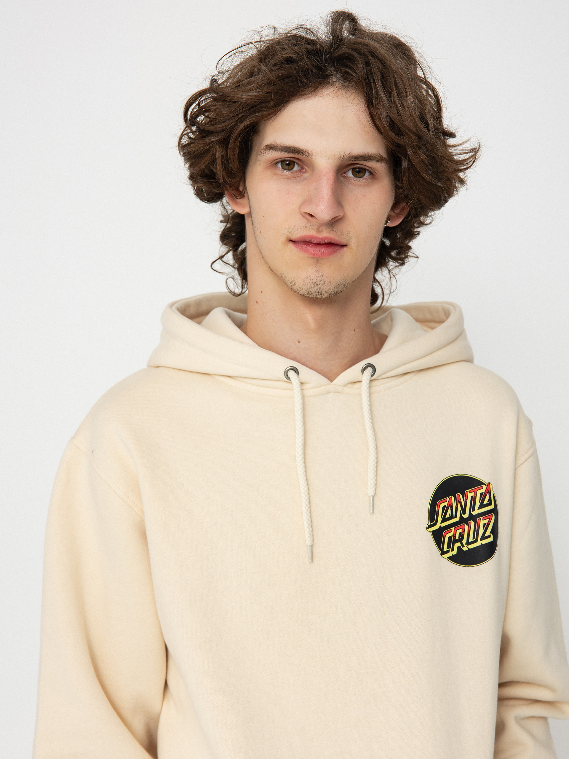 Santa Cruz Kendall Wolf Dot Pulóver (chalk)