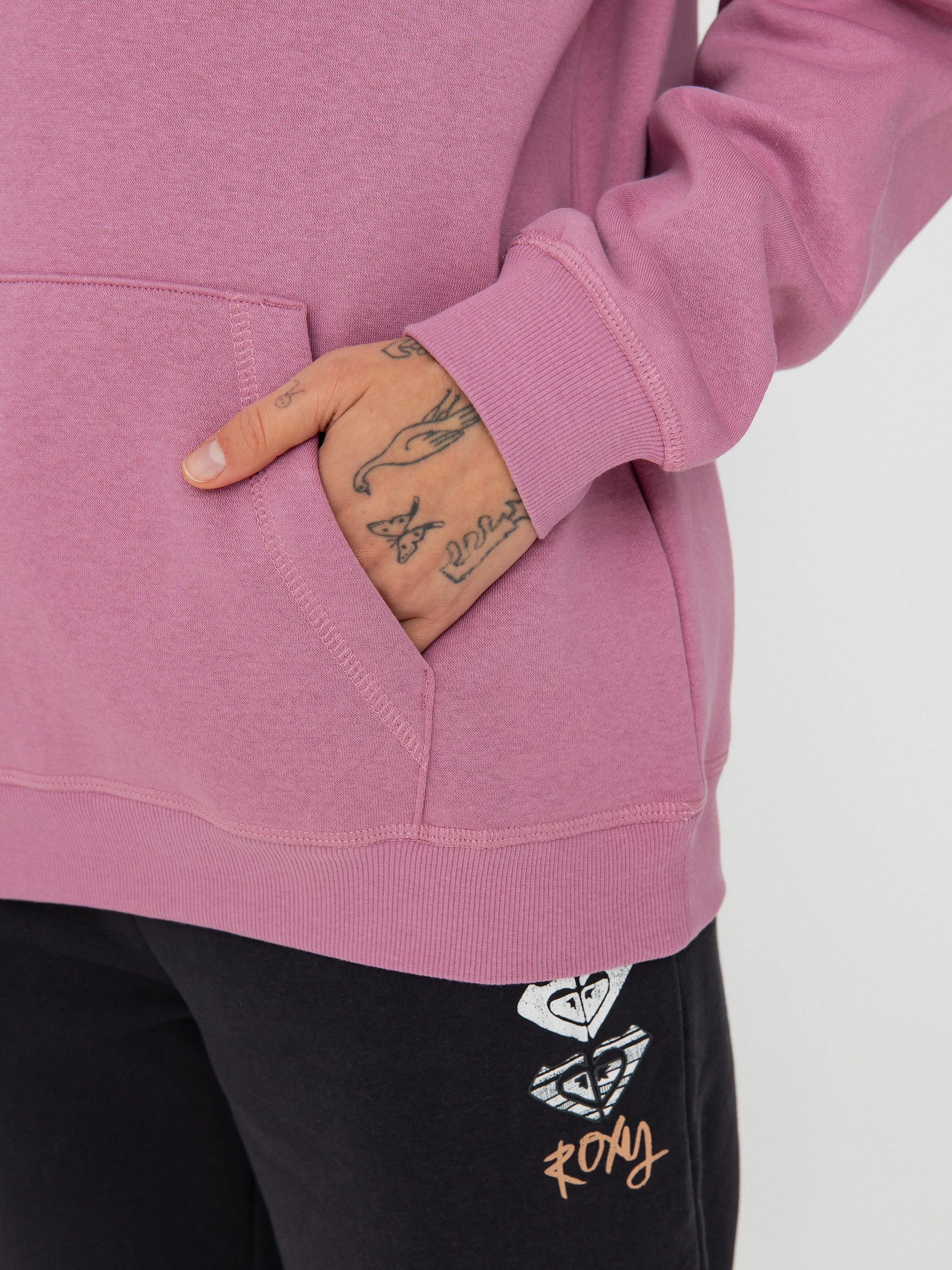 Kapucnis pulóver Roxy Surf Stoked Brushed A HD Wmn (mauve orchid)