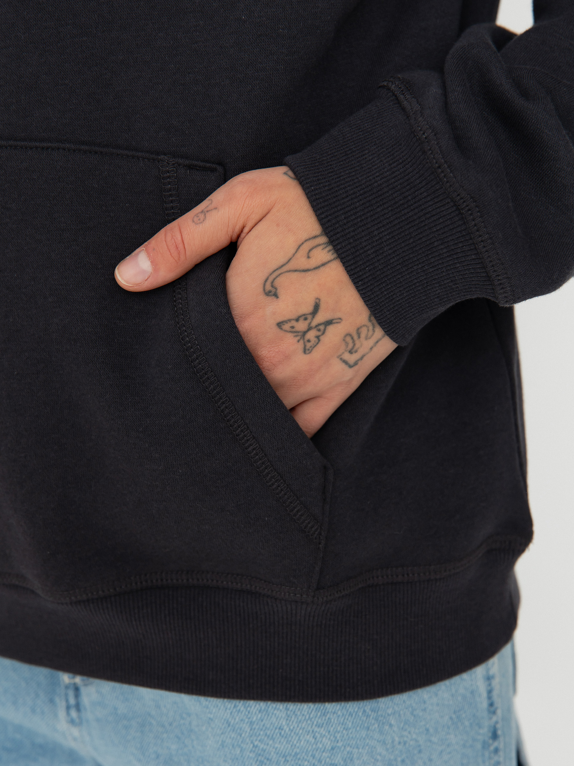 Kapucnis pulóver Roxy Surf Stoked Brushed A HD Wmn (phantom)