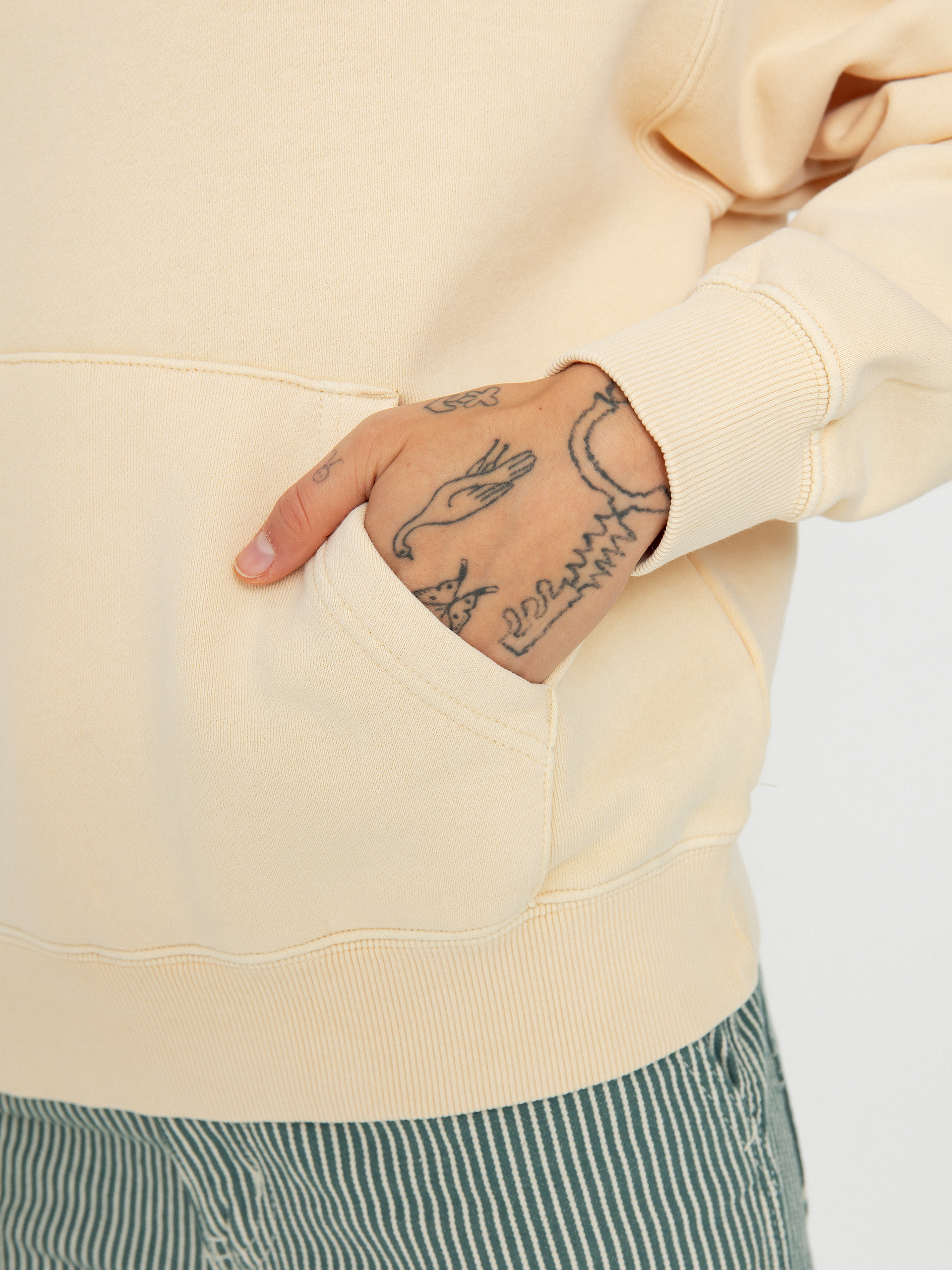 Kapucnis pulóver Element Cornell 3.0 Wmn (parchment)