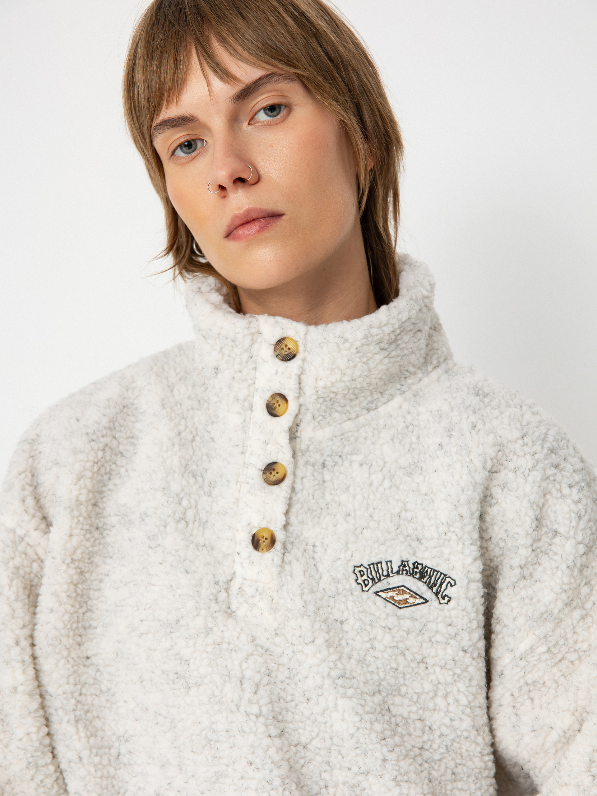 Női Billabong Run The Road Polár pulóver (white cap)