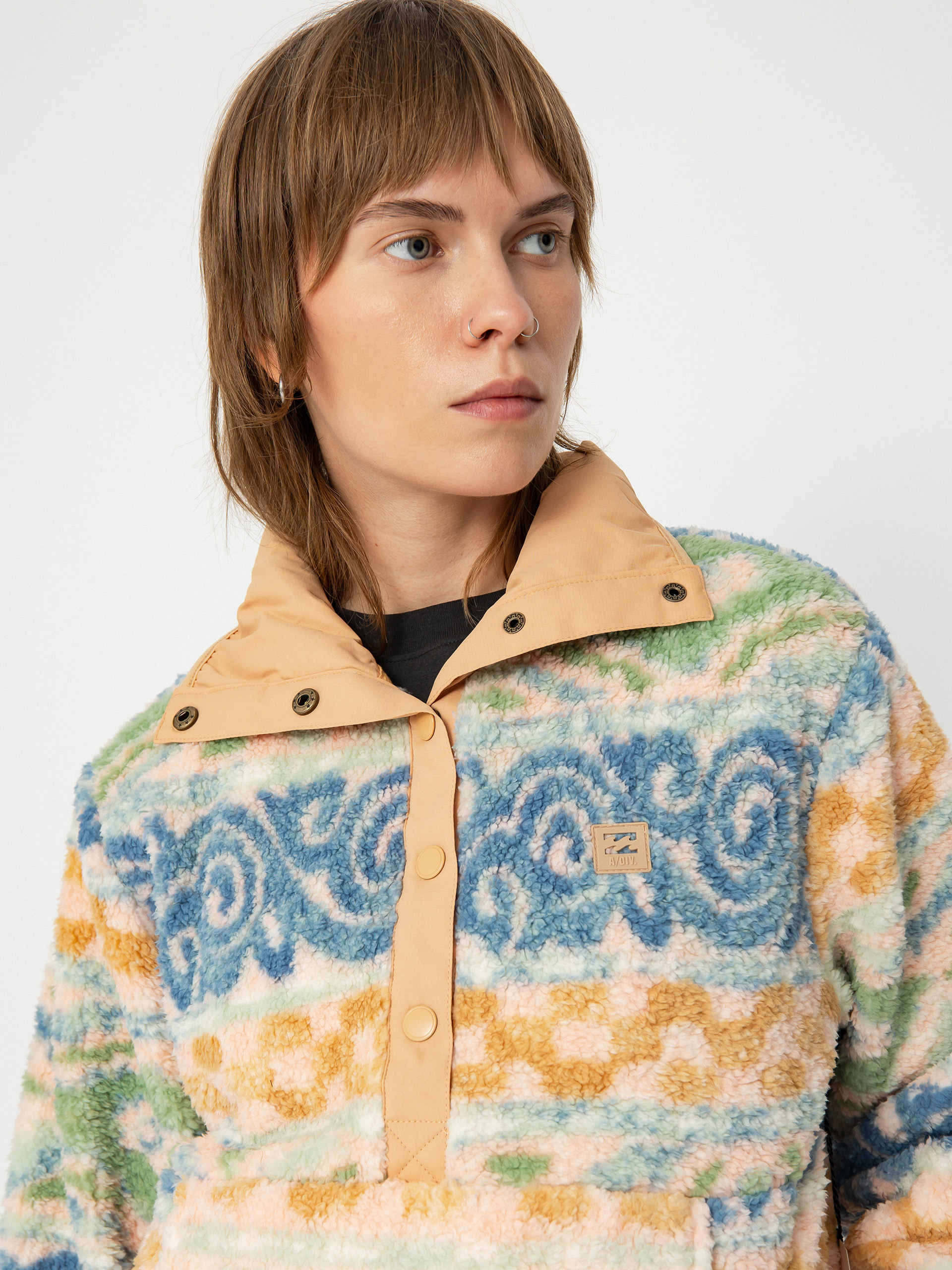 Női Billabong Switchback Pullover Polár pulóver (blue haze)