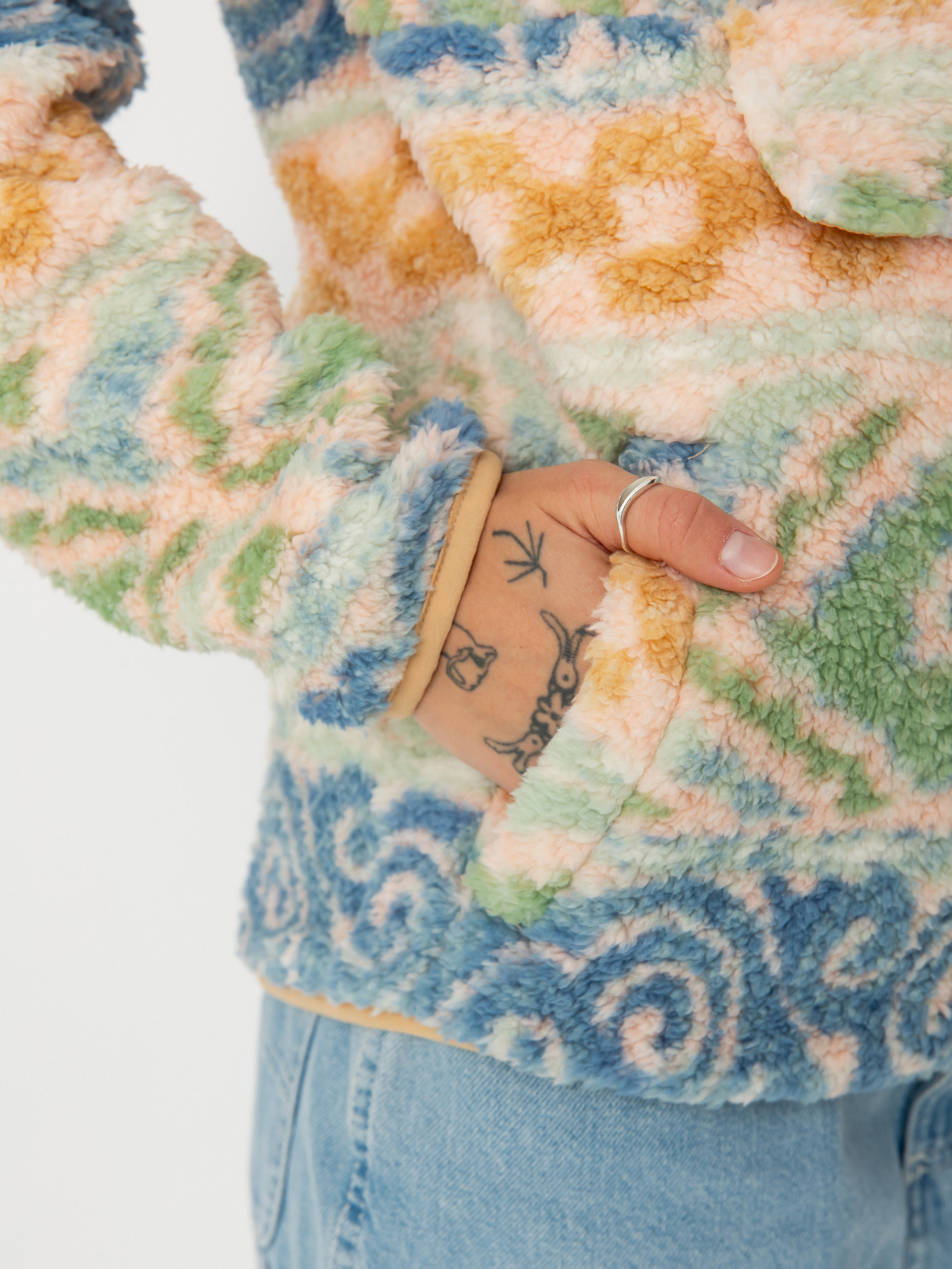 Női Billabong Switchback Pullover Polár pulóver (blue haze)