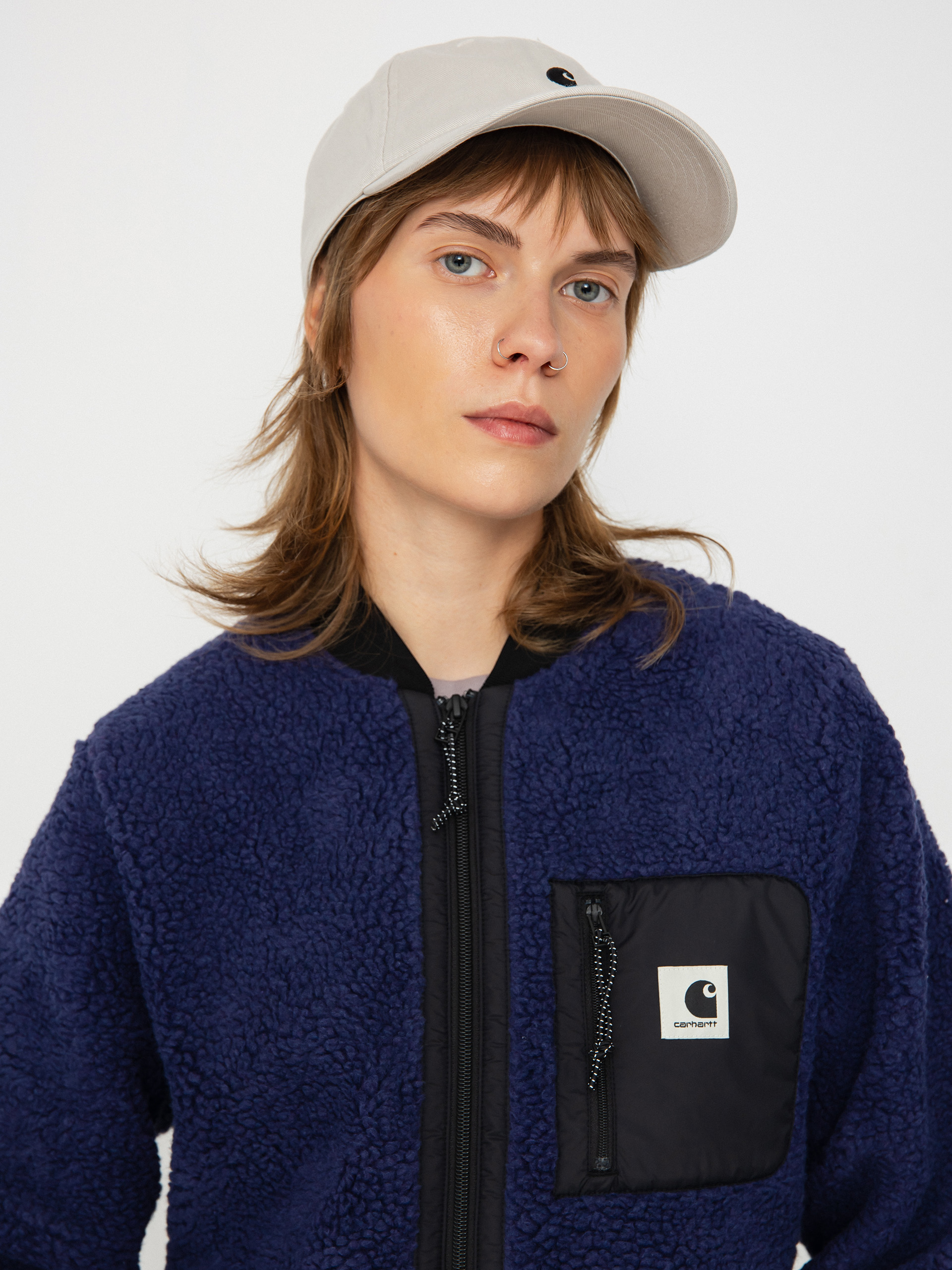 Női Polár pulóver Carhartt WIP Janet (aura/black)