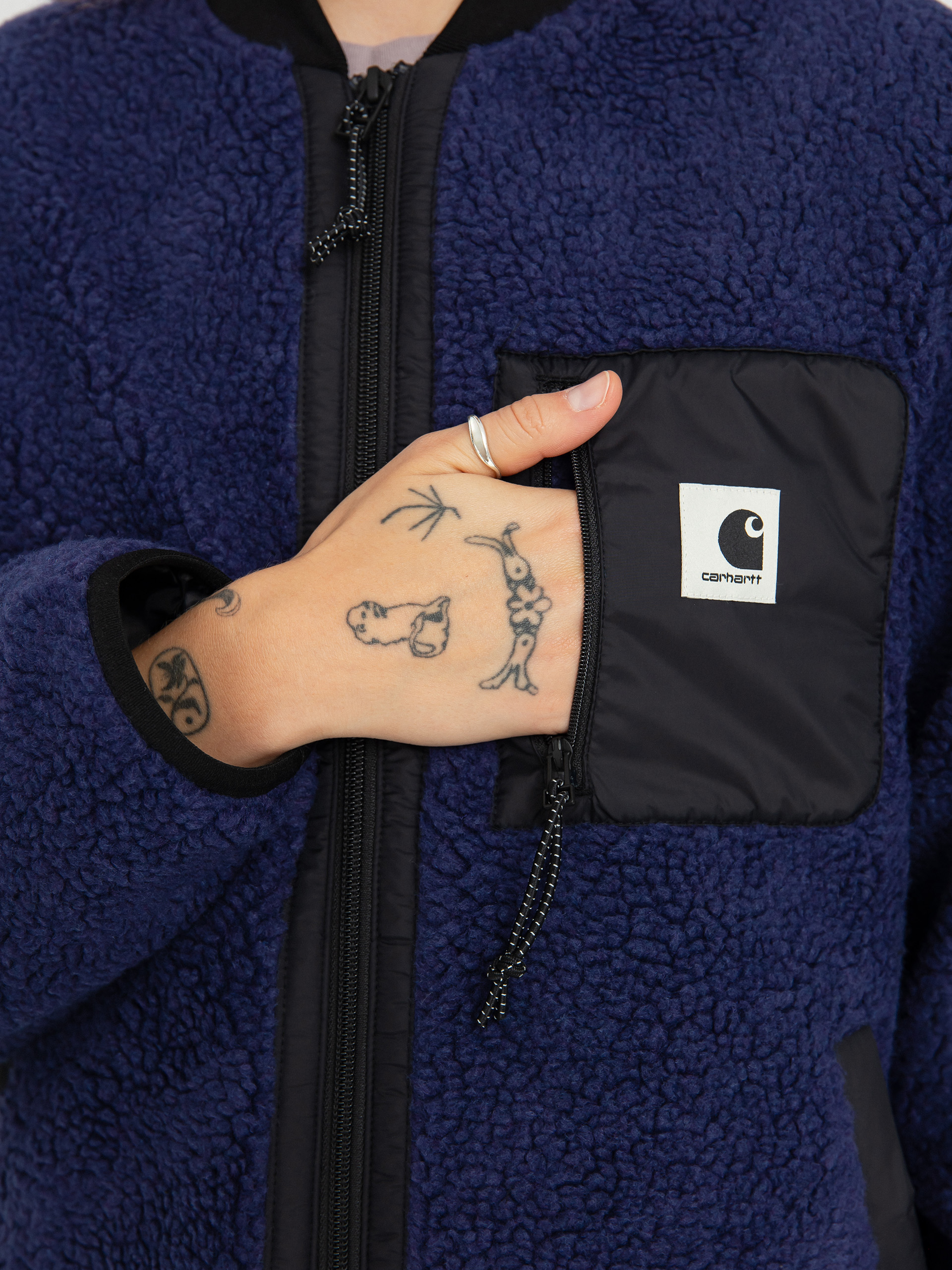 Női Polár pulóver Carhartt WIP Janet (aura/black)