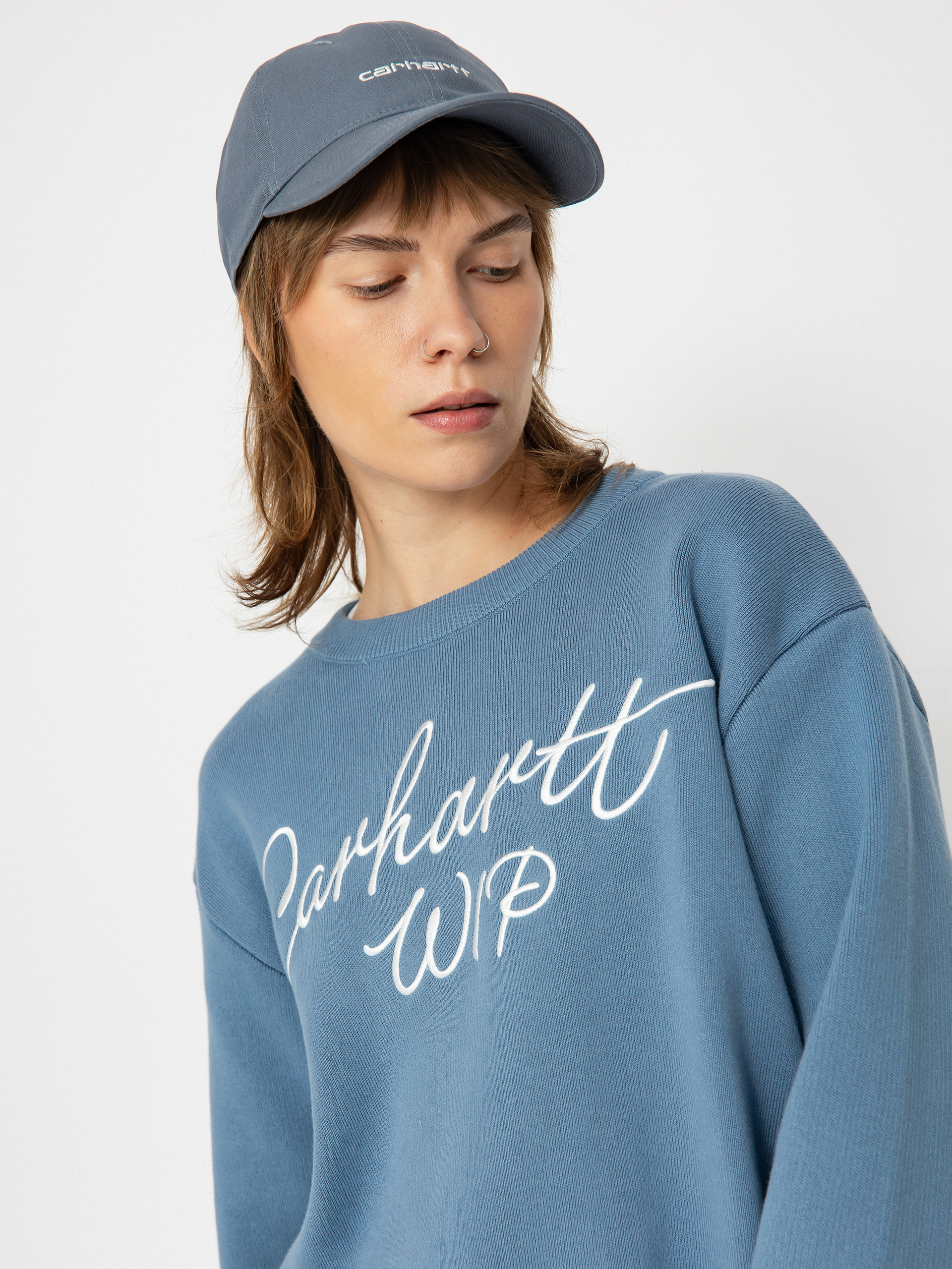 Carhartt WIP Signature Wmn Pulóver (dusty ice/wax)