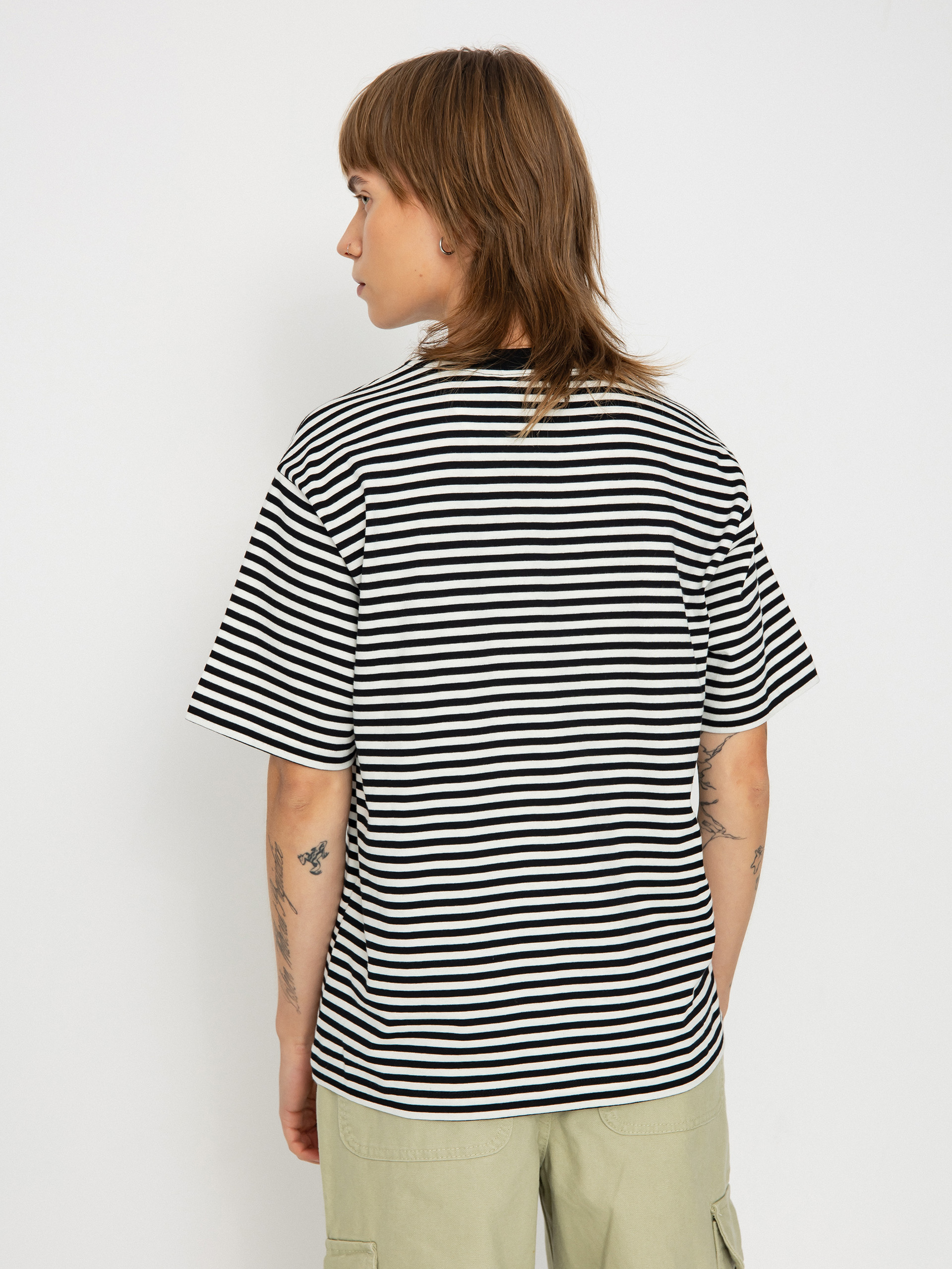 Carhartt WIP Verner Wmn Póló (verner stripe/black/wax)