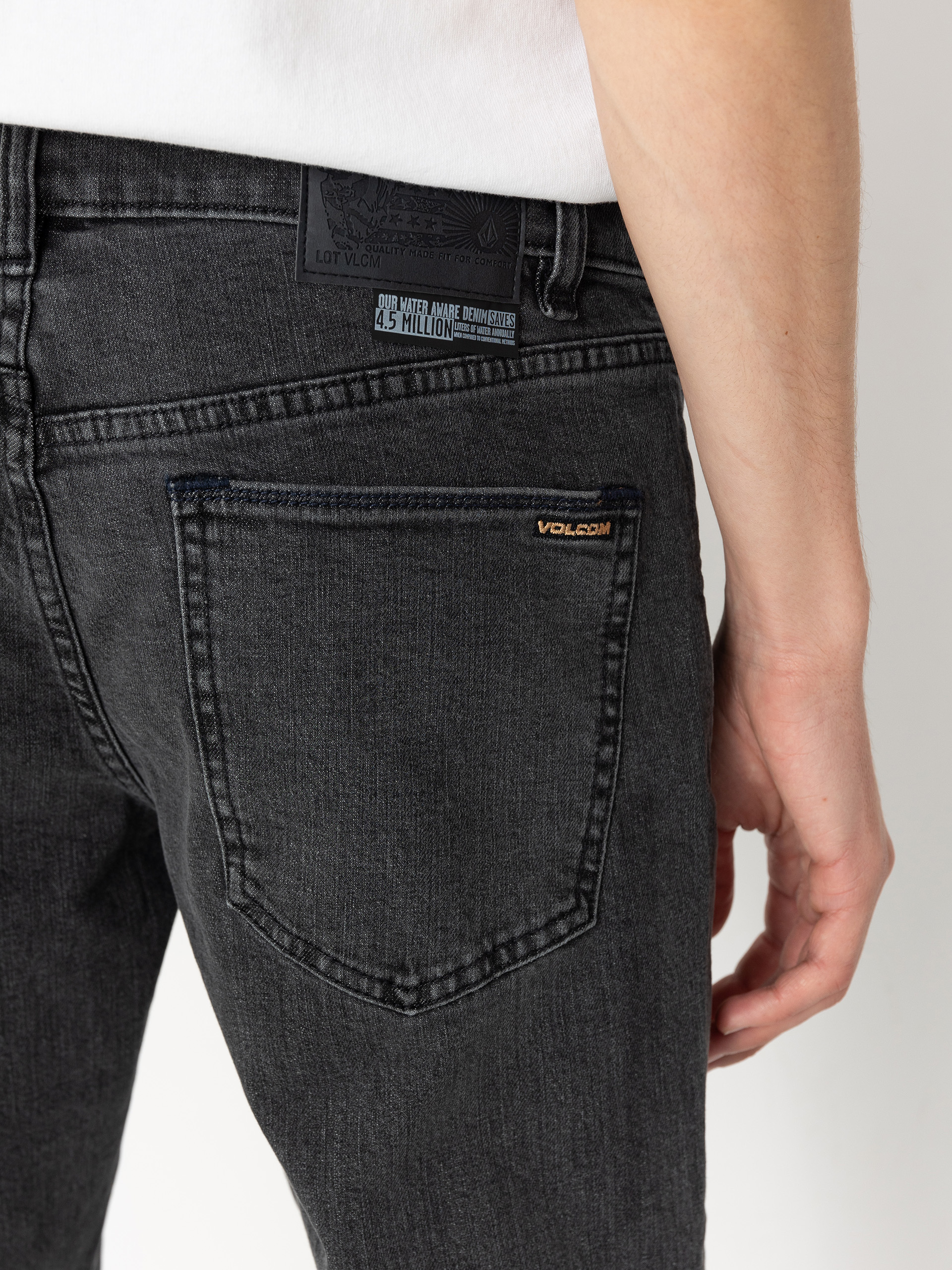 Volcom Vorta Denim Kisnadrág (neutral grey)