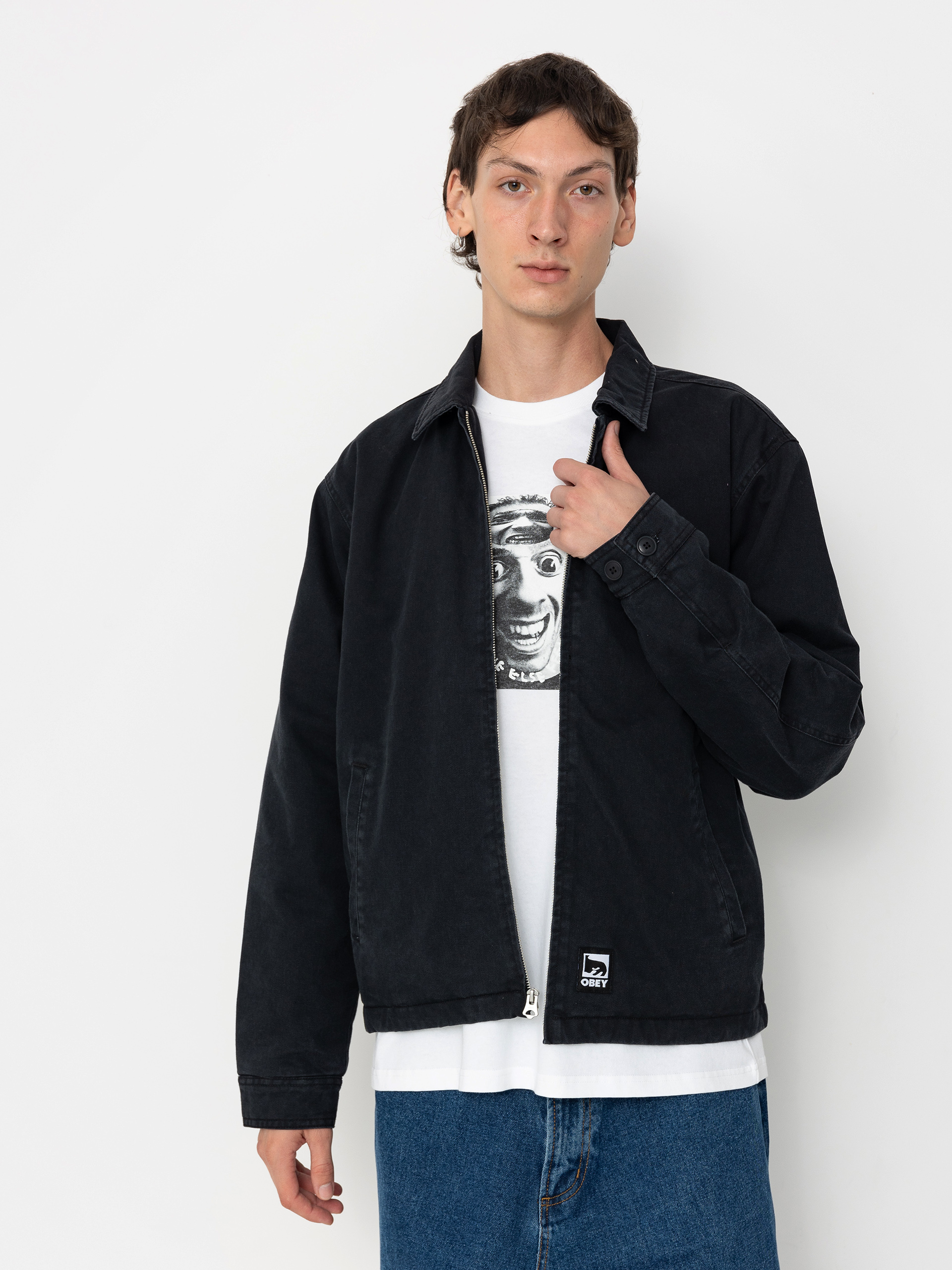 OBEY Head Jazz Zip Up Dzseki