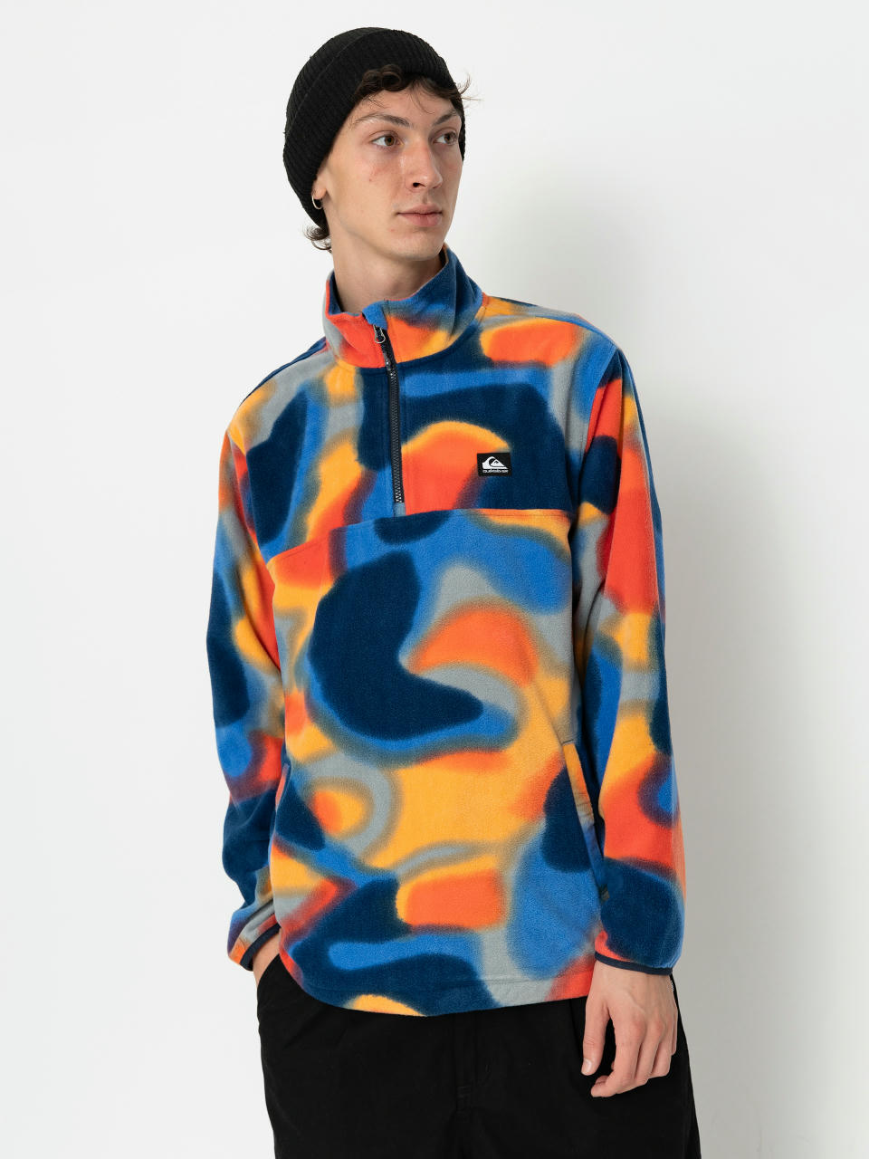 Férfi Quiksilver Surf Days 1/2 Zip Polár pulóver (surf days spray camo)