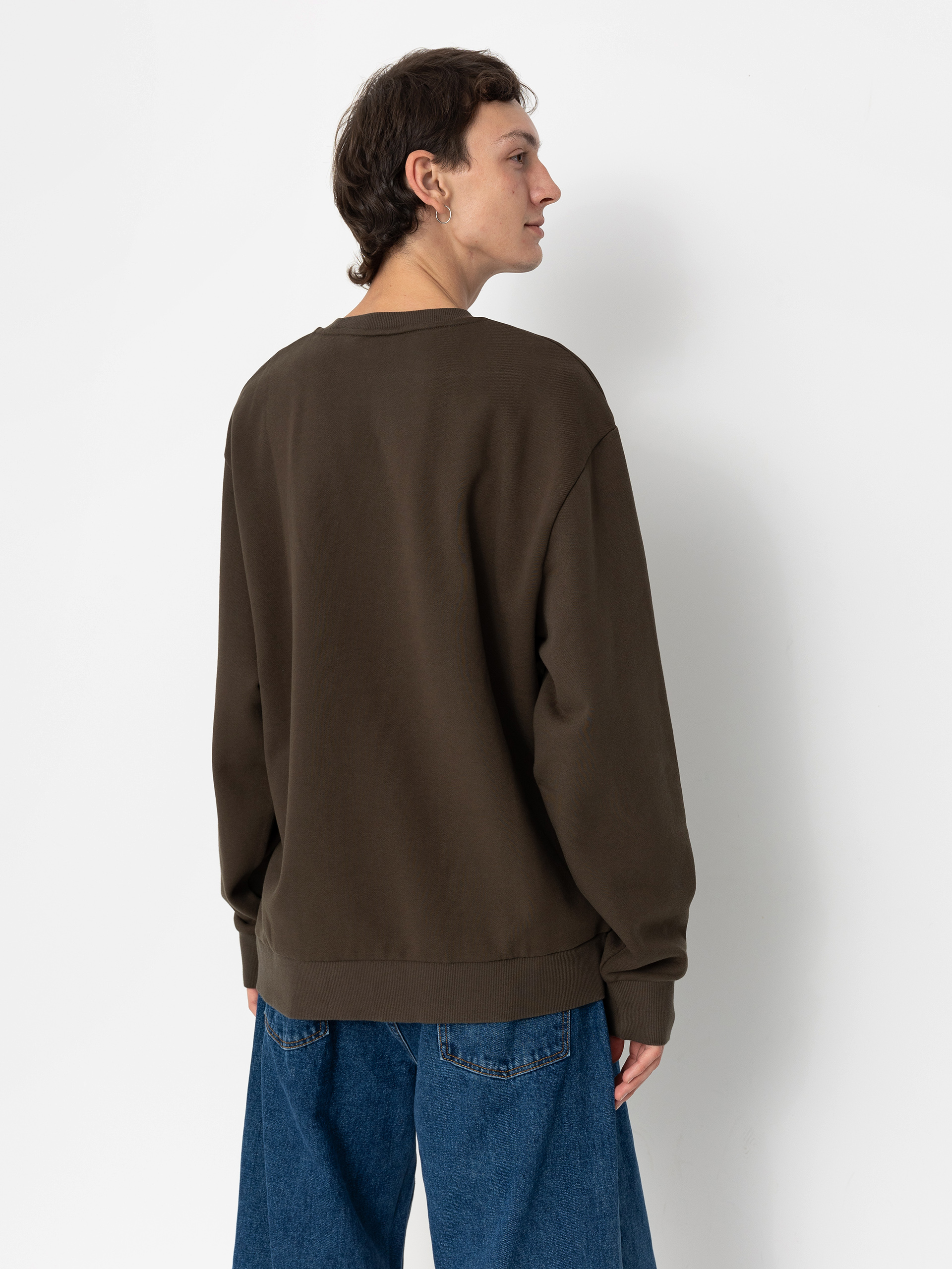 Carhartt WIP Script Embroidery Pulóver (cypress/white)