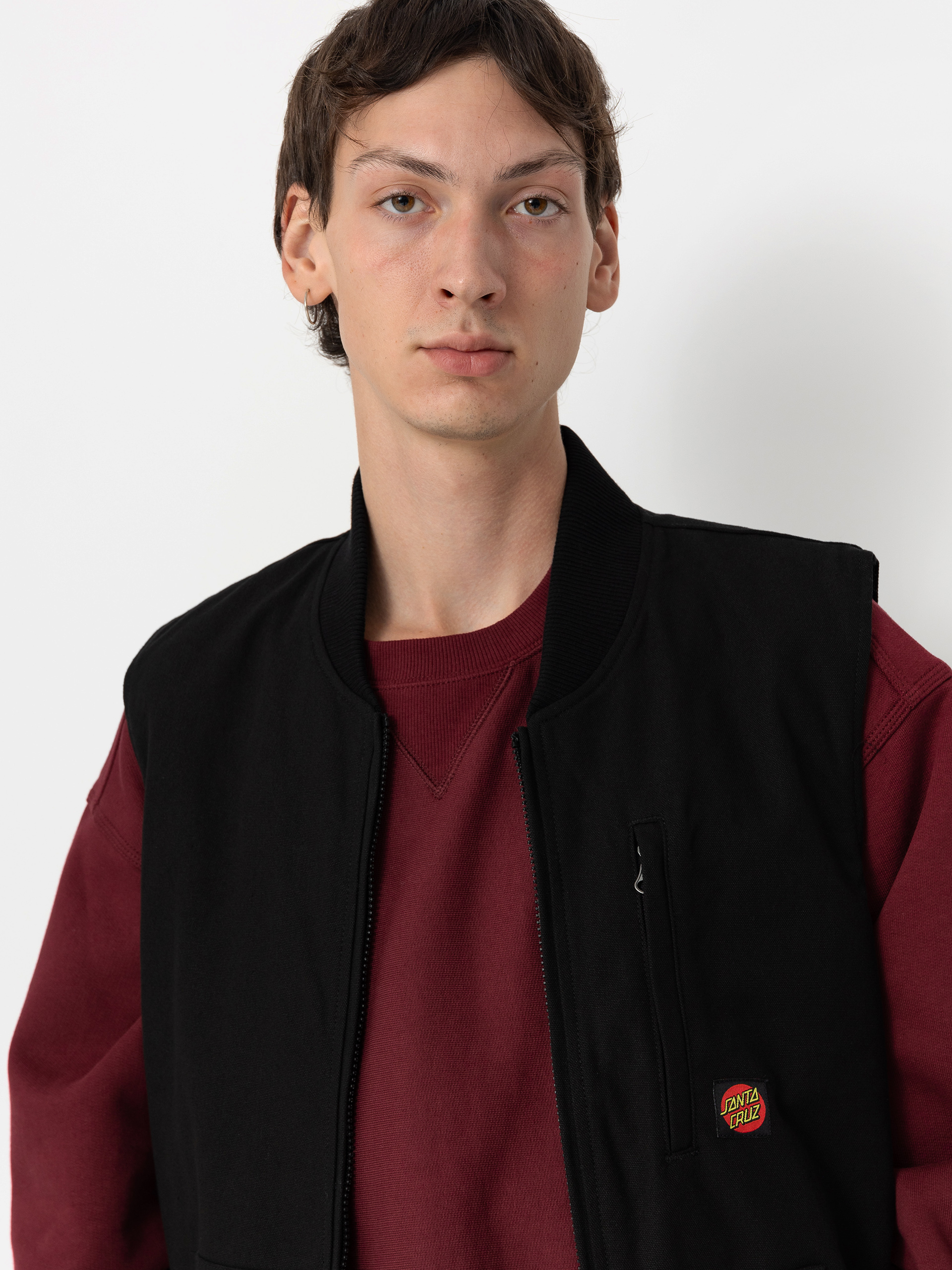 Santa Cruz Classic Label Vest Dzseki (black)