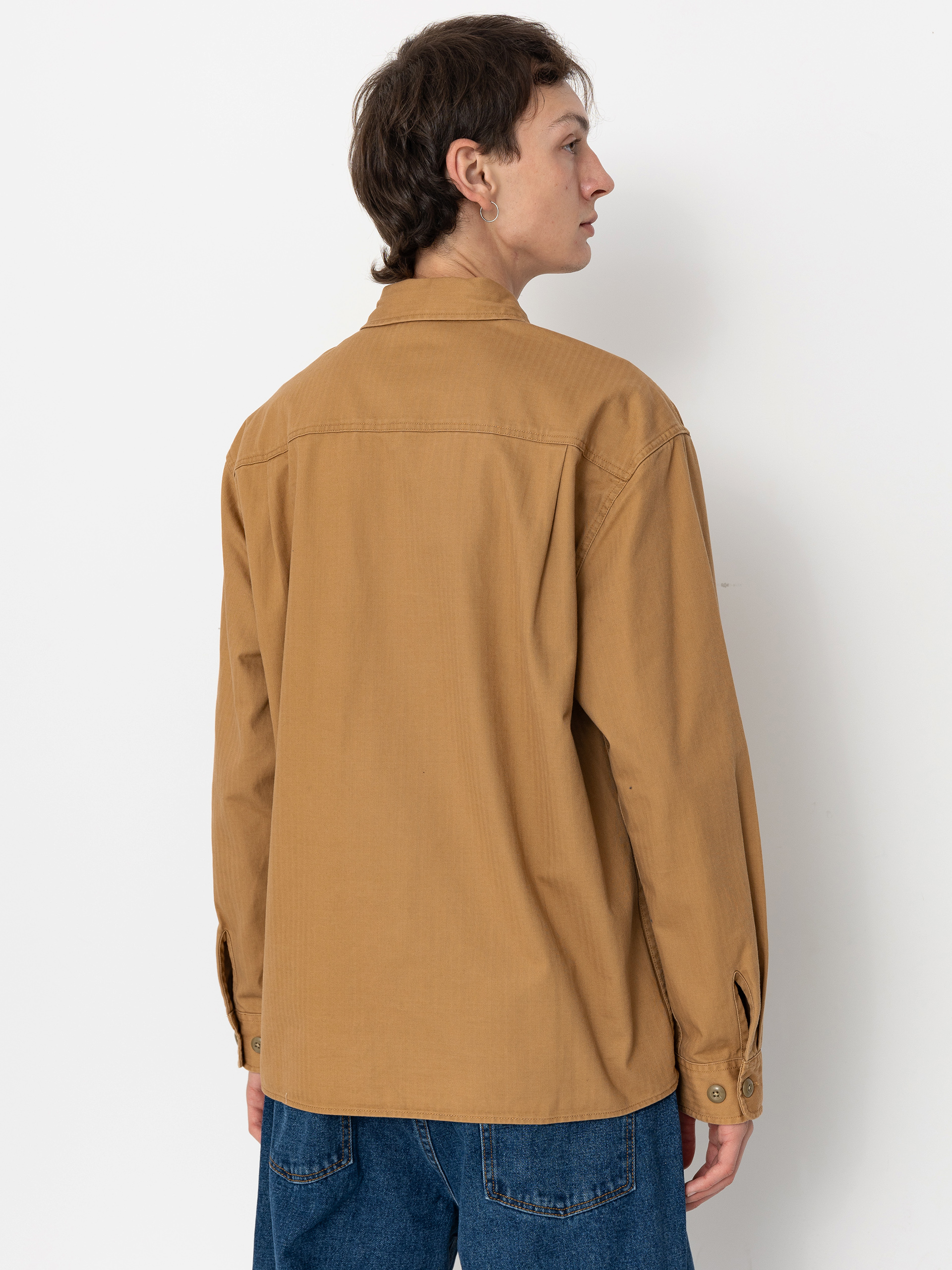 Brixton Selden Overshirt Ing (tobacco brown worn wash)