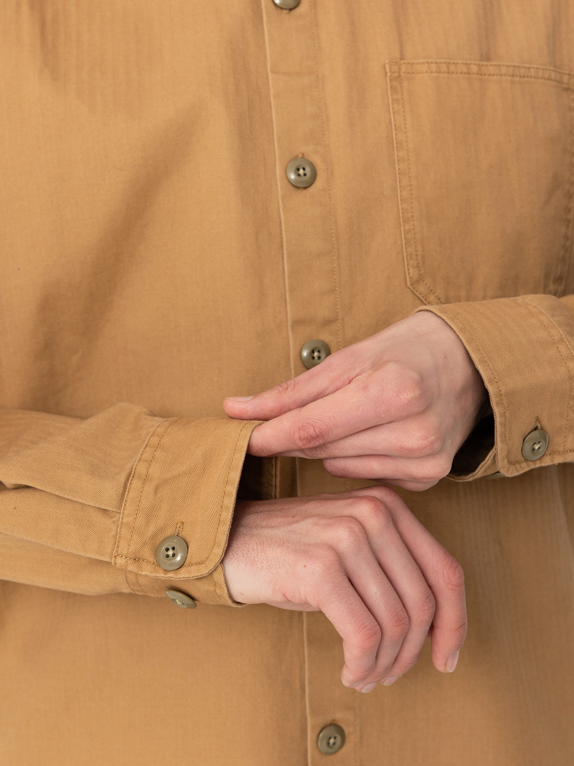 Brixton Selden Overshirt Ing (tobacco brown worn wash)