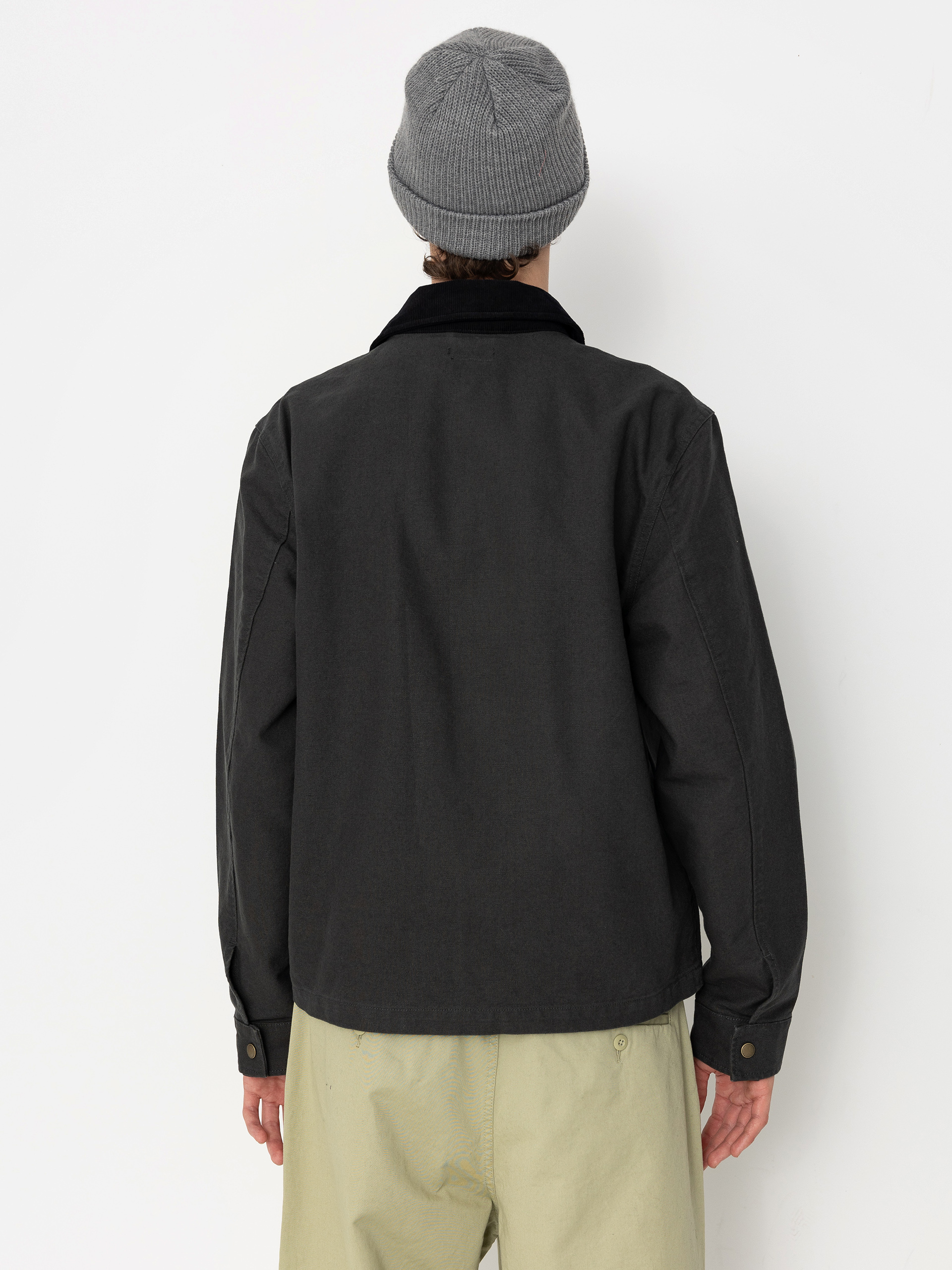 Brixton Mechanic Garage Zip Dzseki (washed black)