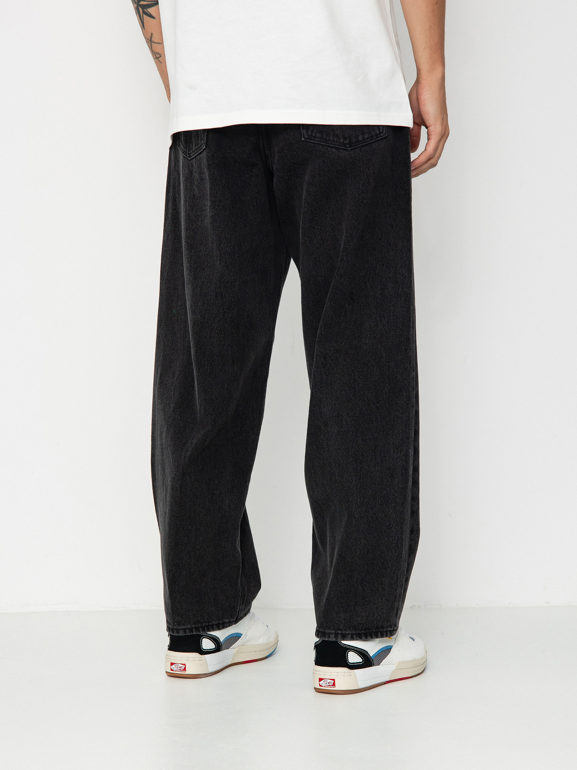 OBEY Bigwig Baggy Denim Kisnadrág (faded black)