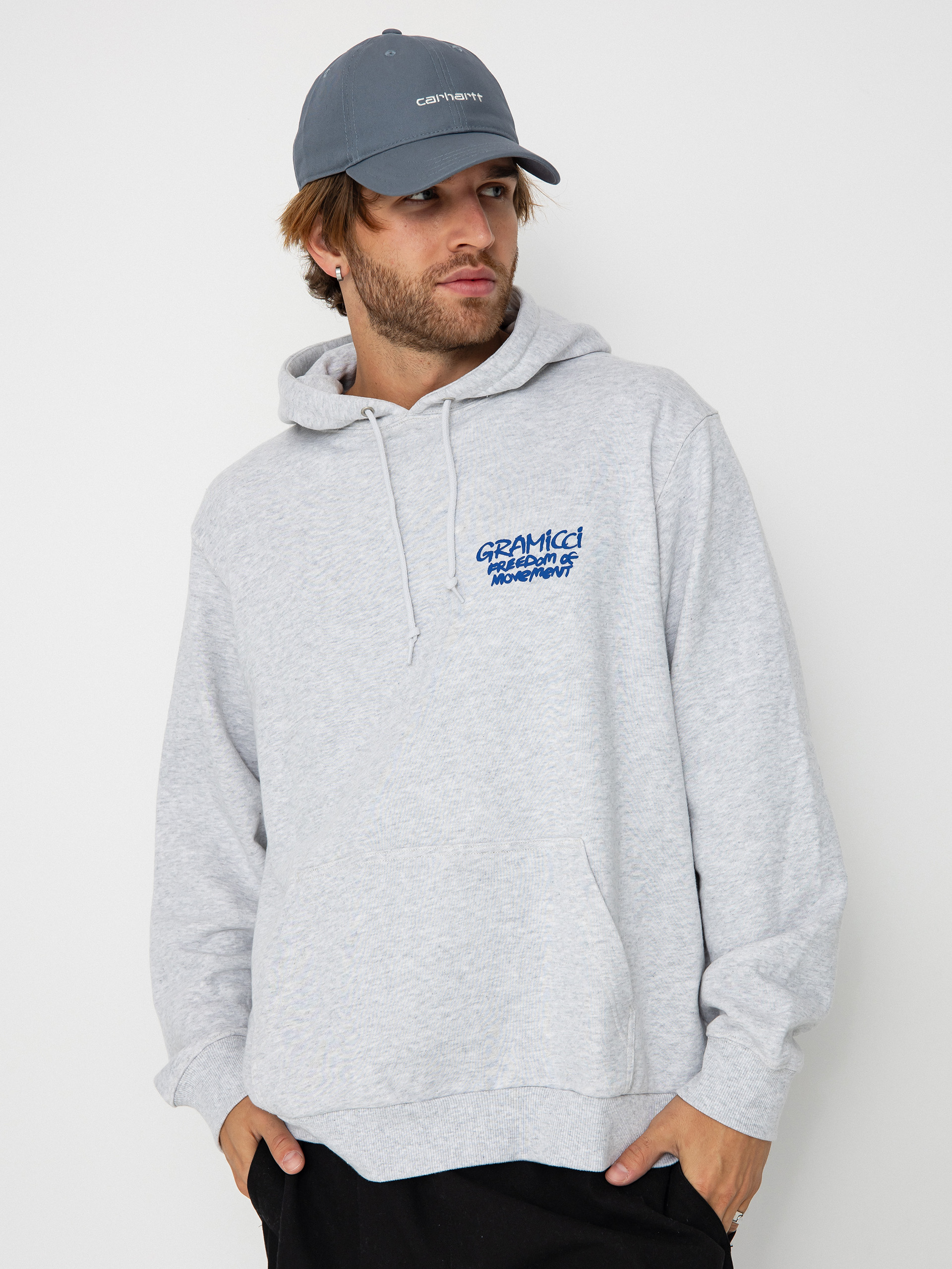 Kapucnis pulóver Gramicci Napping Climber HD (grey heather)