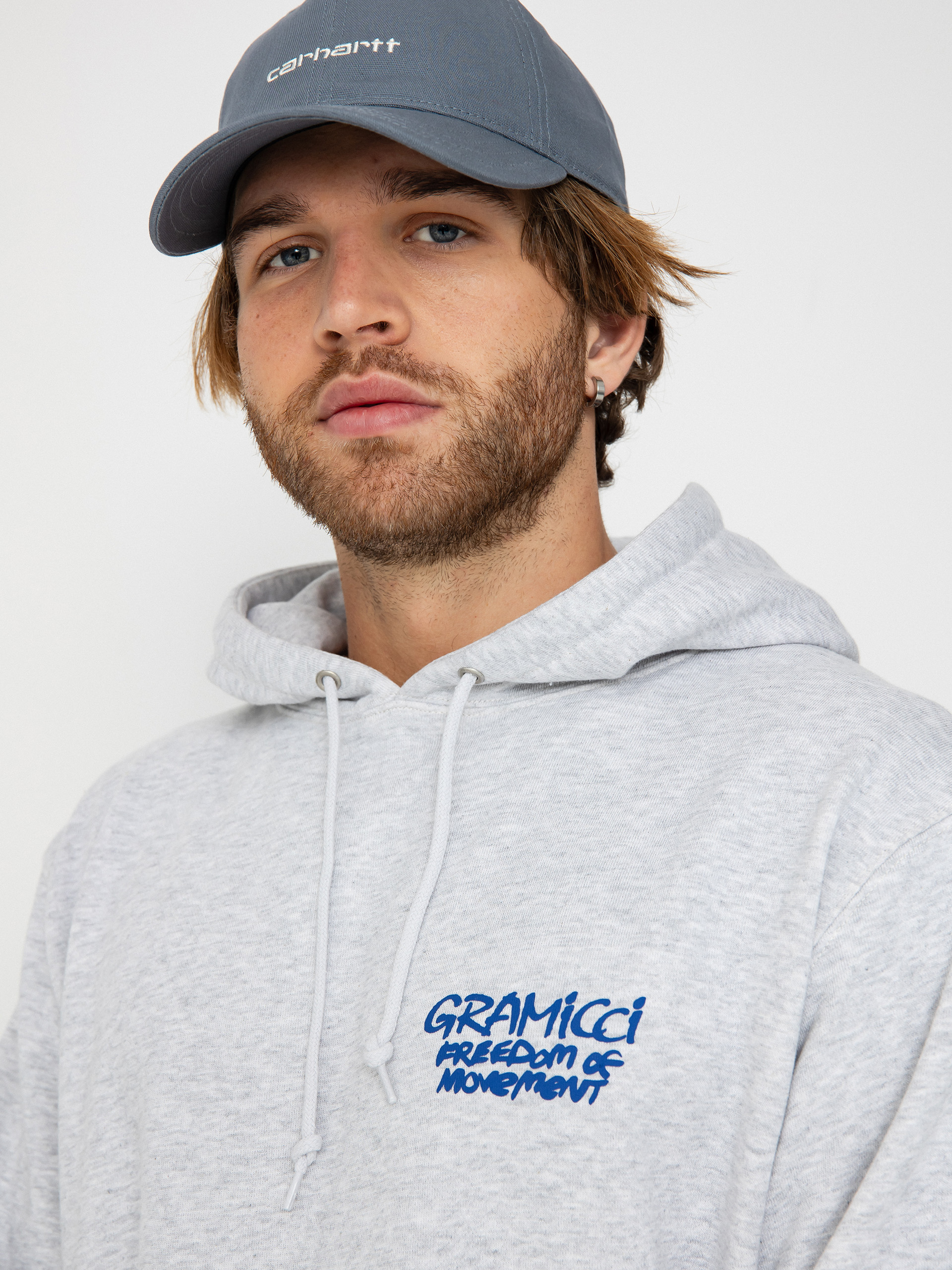 Kapucnis pulóver Gramicci Napping Climber HD (grey heather)