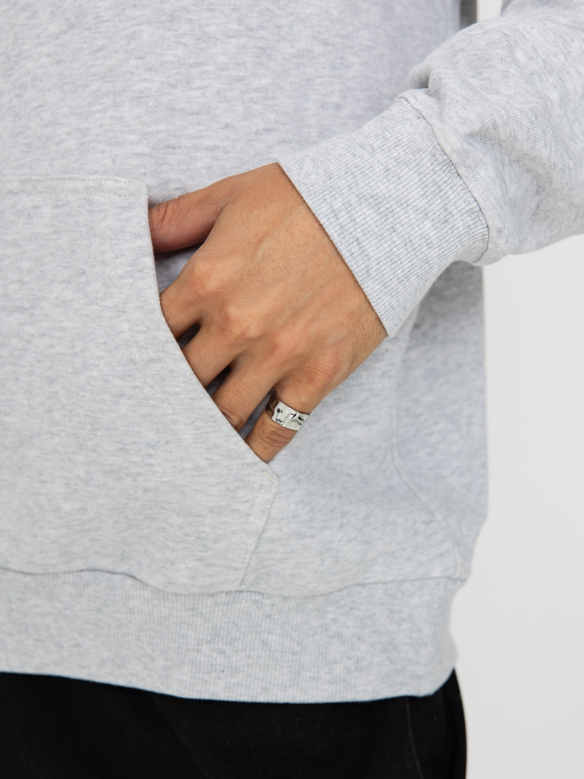 Kapucnis pulóver Gramicci Napping Climber HD (grey heather)