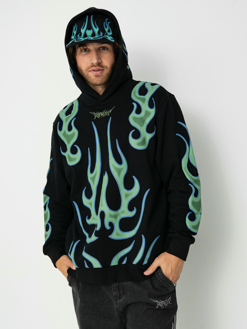 Kapucnis pulóver RipNDip Volt HD (black)