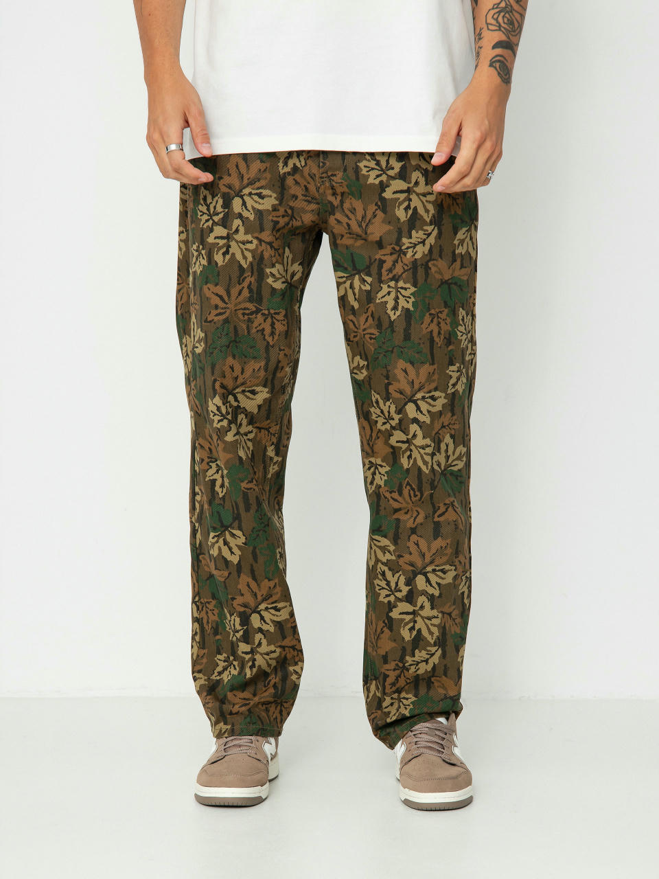 OBEY Hardwork Printed Denim Kisnadrág (mulled basil multi)