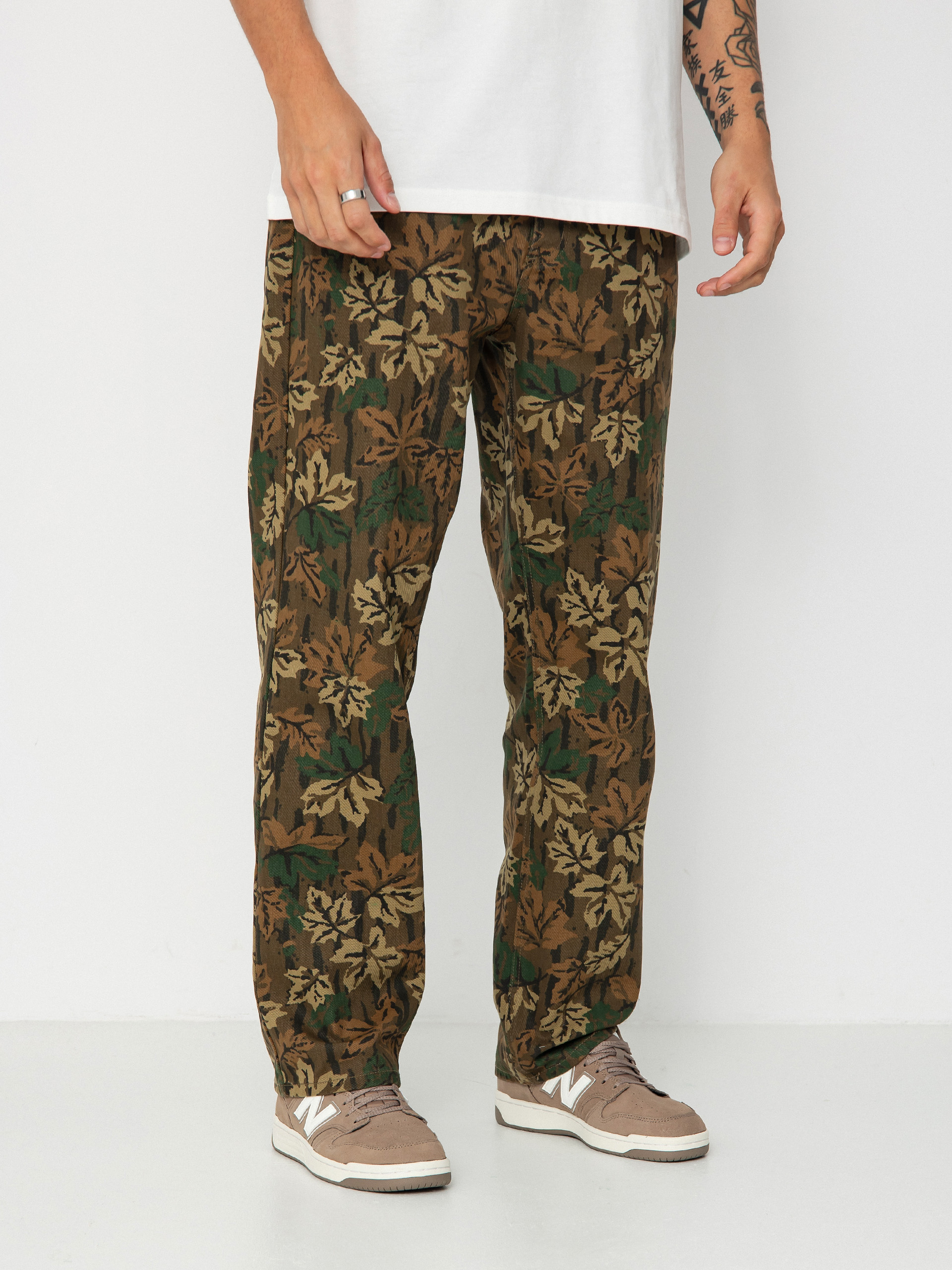 OBEY Hardwork Printed Denim Kisnadrág (mulled basil multi)