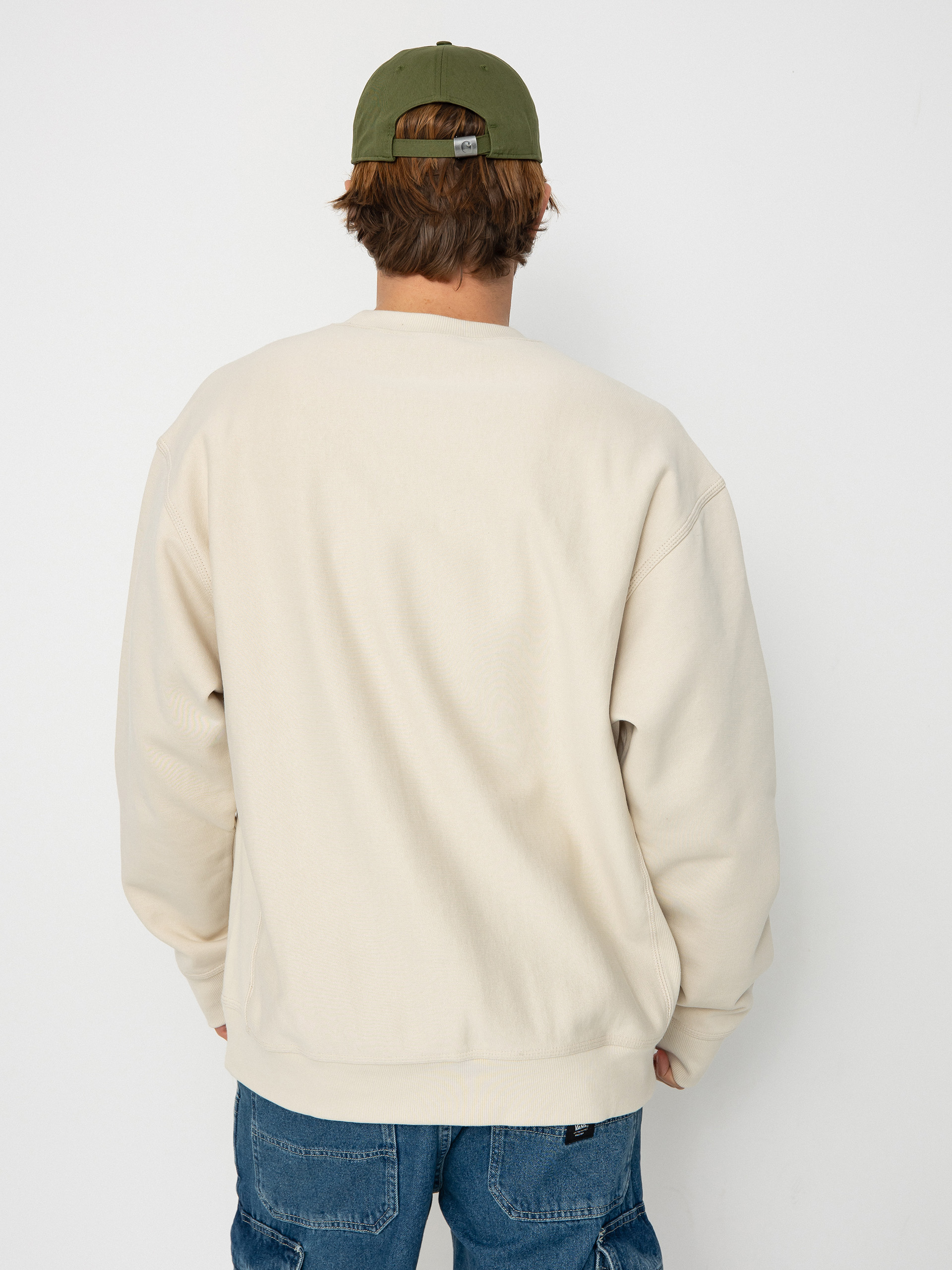 Carhartt WIP American Script Pulóver (moonbeam)