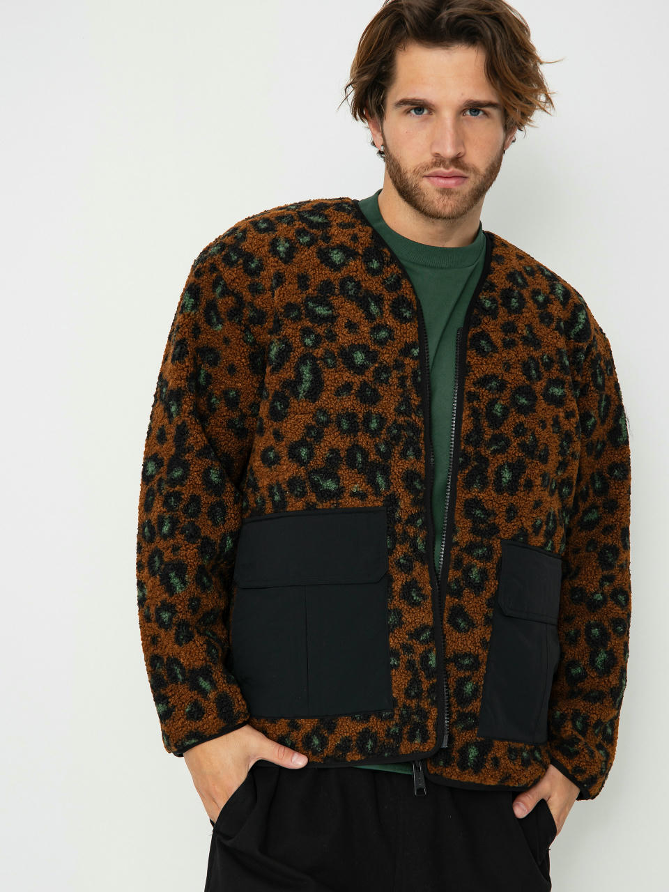 Dzseki Carhartt WIP Devin Liner (camo leo jacquard/tamarind/black)