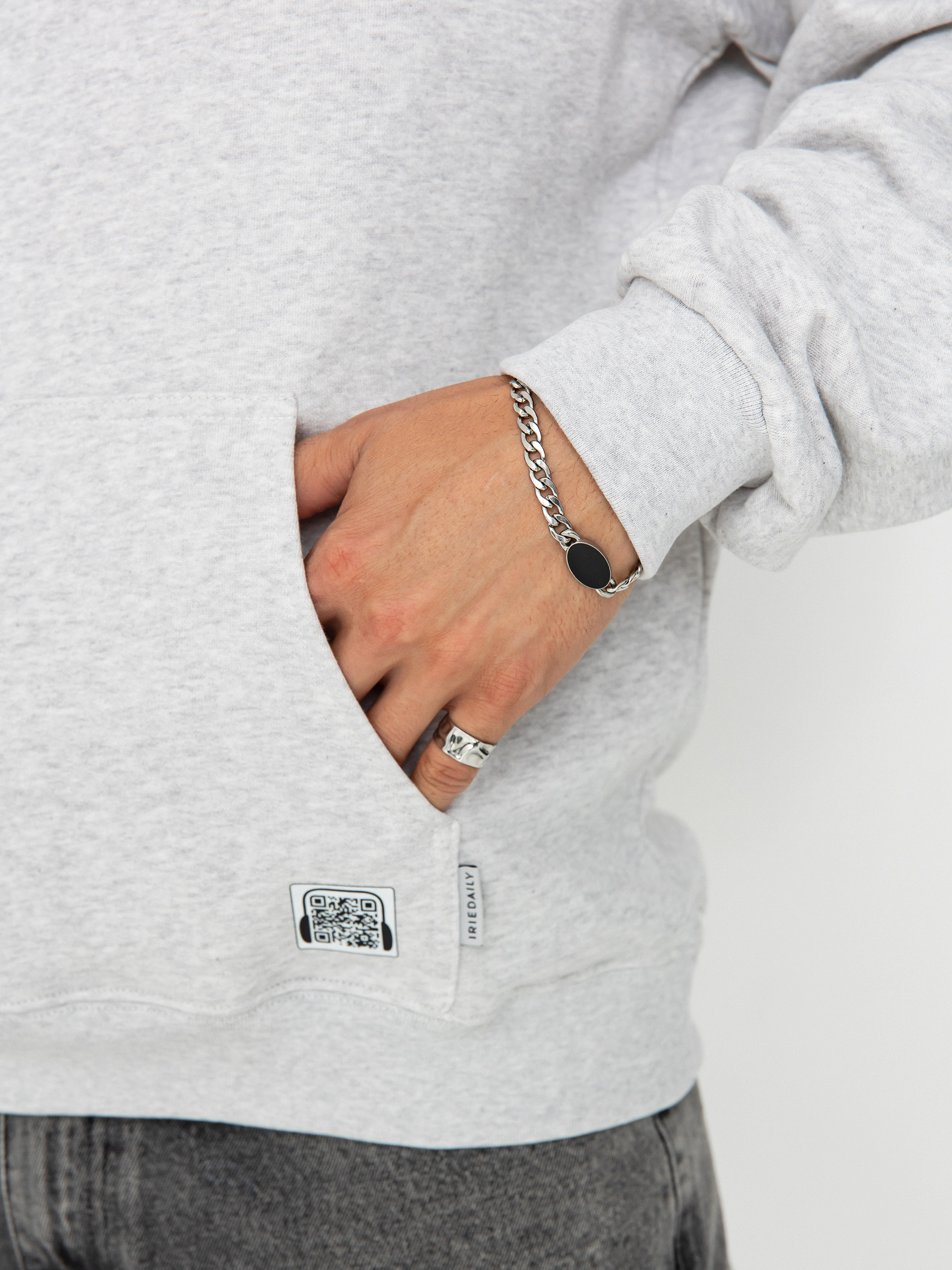 Iriedaily Irietape HD Kapucnis pulóver (ash heather)