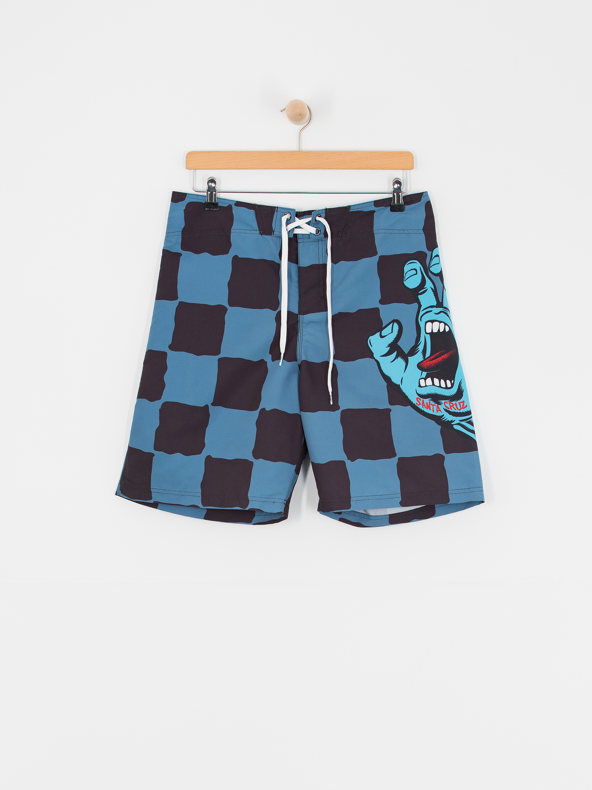 Santa Cruz Screaming Hand Boardshort (dusty blue check)