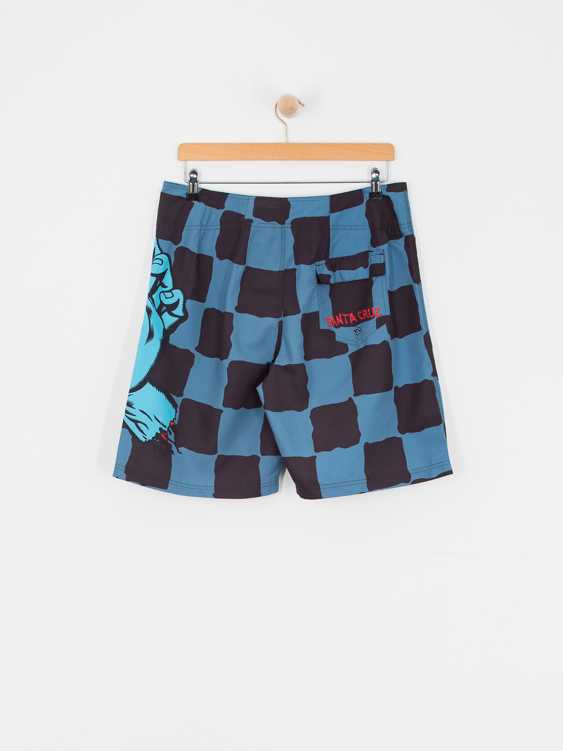 Santa Cruz Screaming Hand Boardshort (dusty blue check)