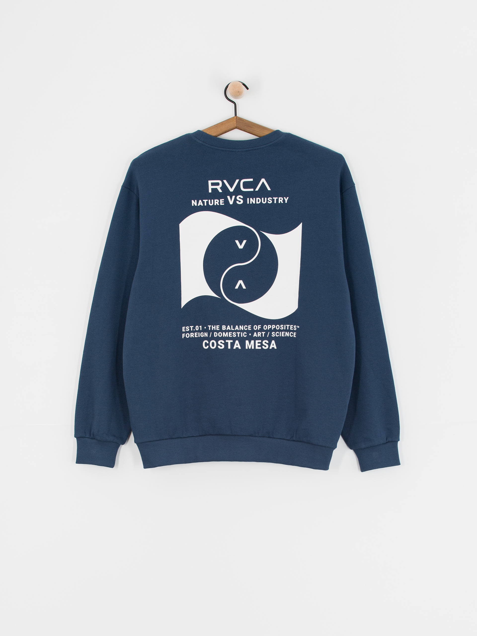 RVCA Balance Banner Crew Pulóver (army blue)