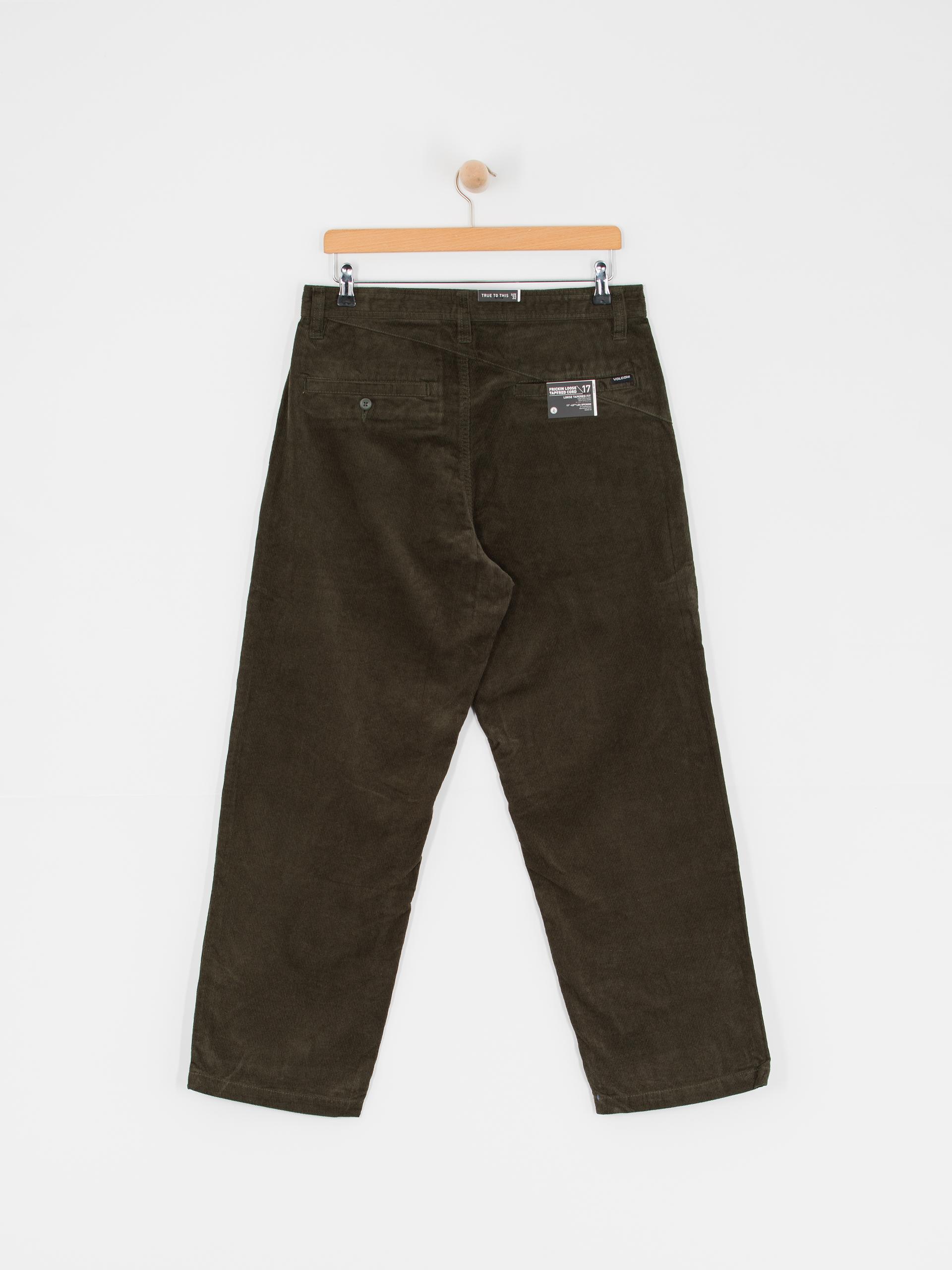 Volcom Frickin Loose Tapered Cord Kisnadrág (squadron green)