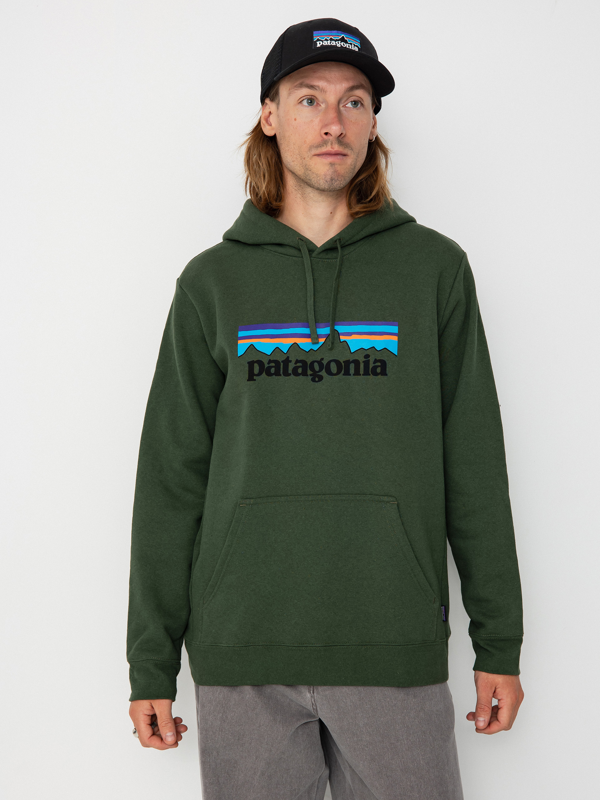 Patagonia P-6 Logo Uprisal HD Kapucnis pulóver (torrey pine green)