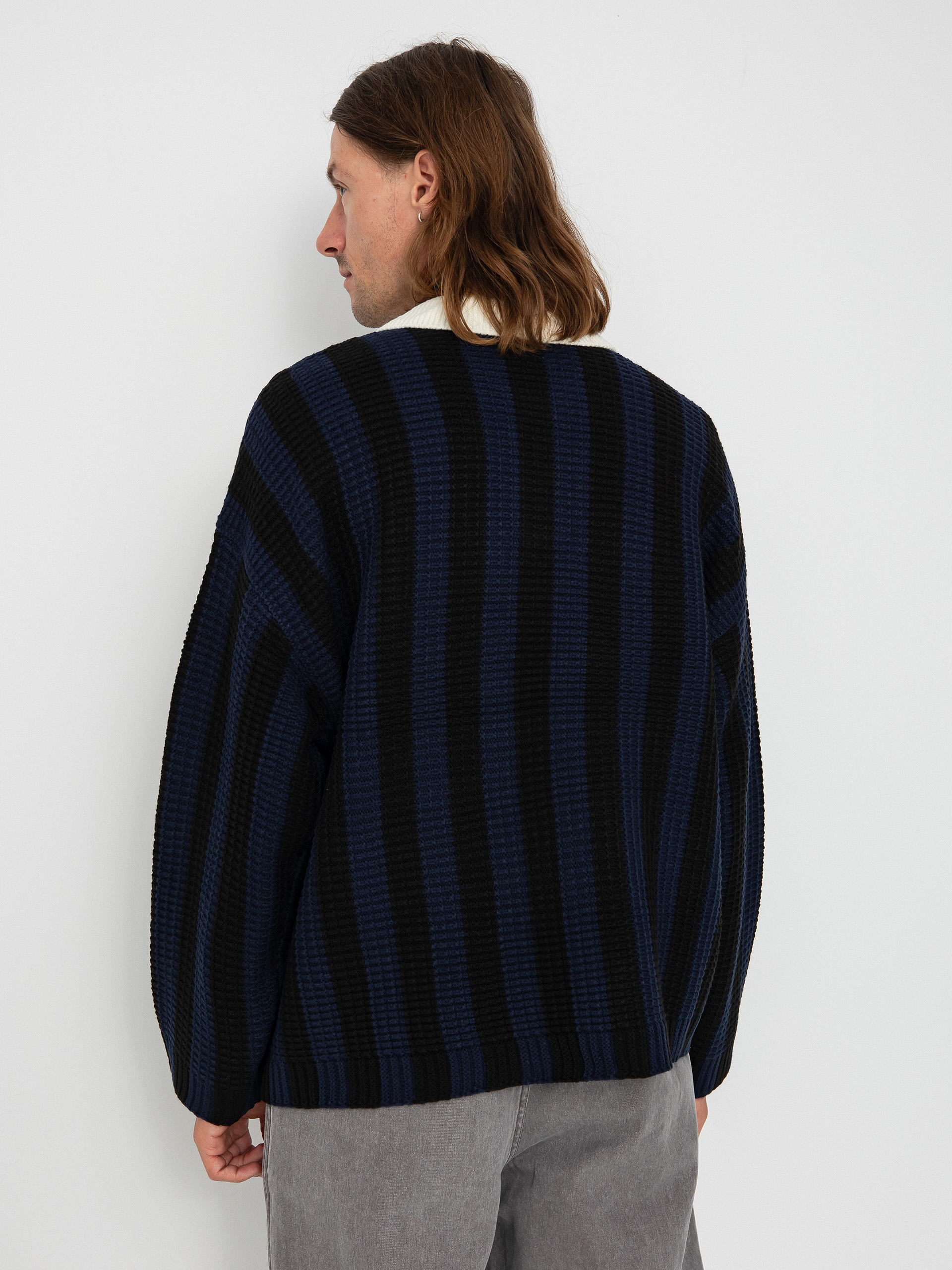 Pulóver OBEY Match Polo Sweater Wmn (blue multi)