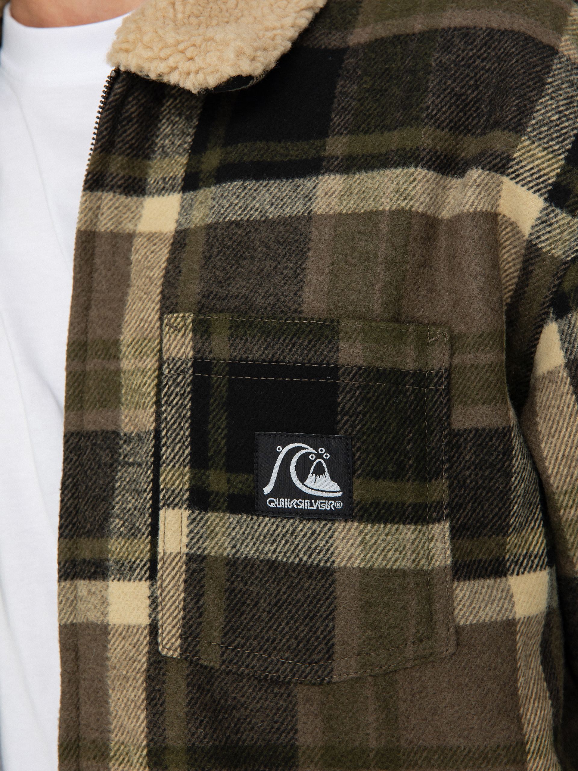 Quiksilver Dna Sherpa Harrington Dzseki (canteen dna surf harrington)