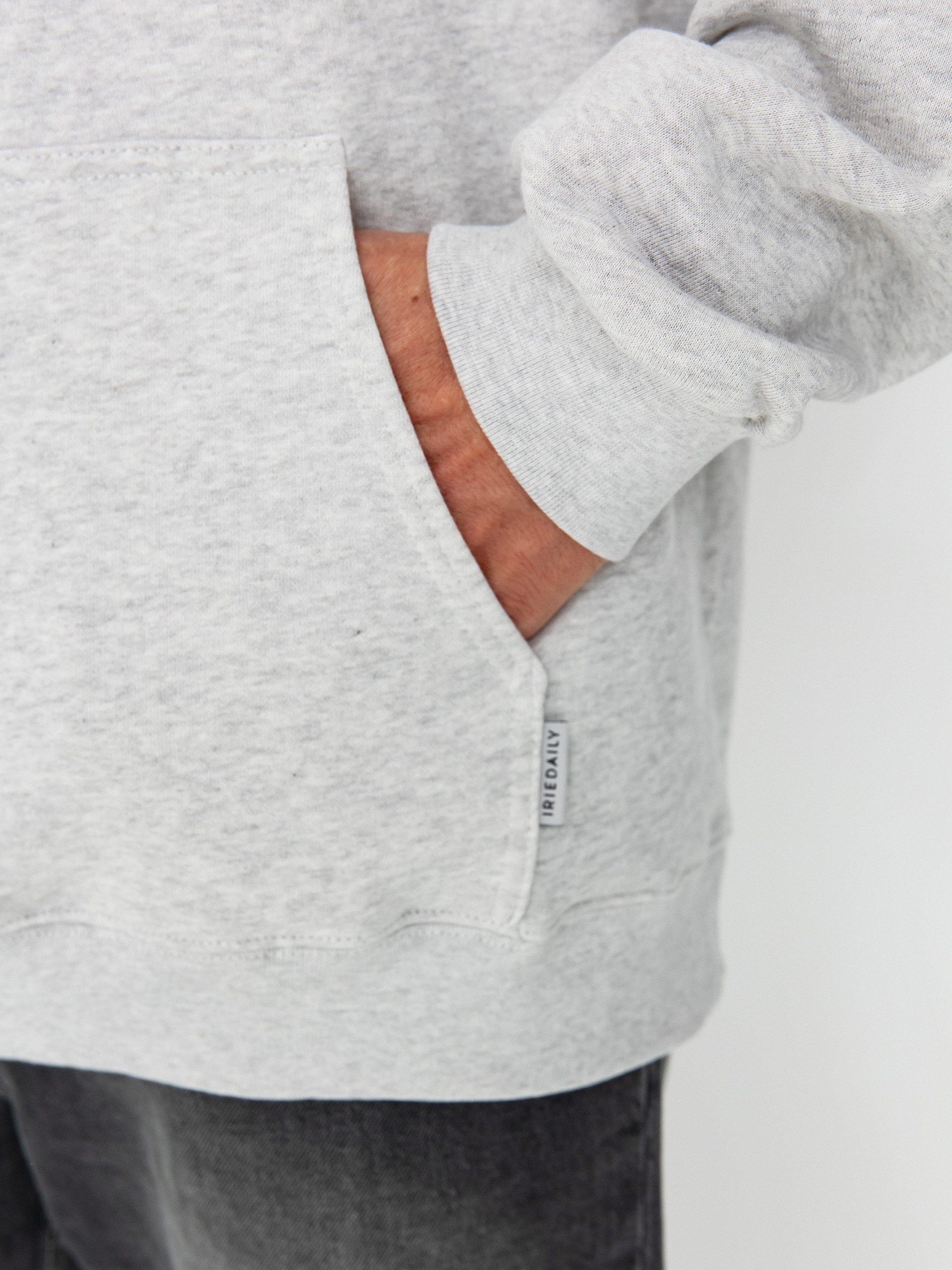 Iriedaily Mini Flag 2 HD Kapucnis pulóver (ash heather)