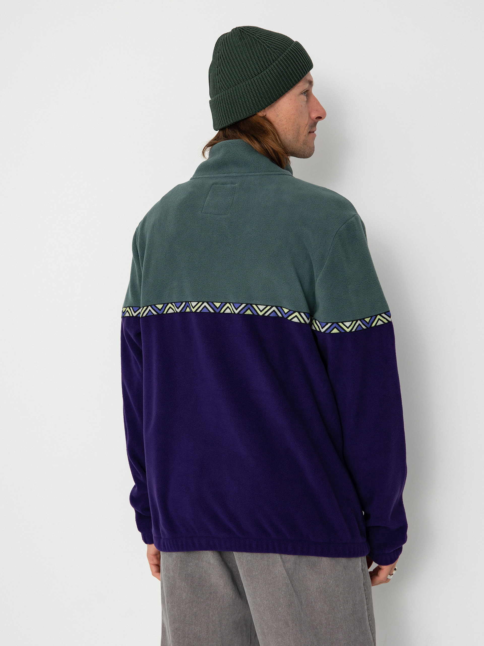 Férfi Polár pulóver Iriedaily Monte Noe (cool jungle)