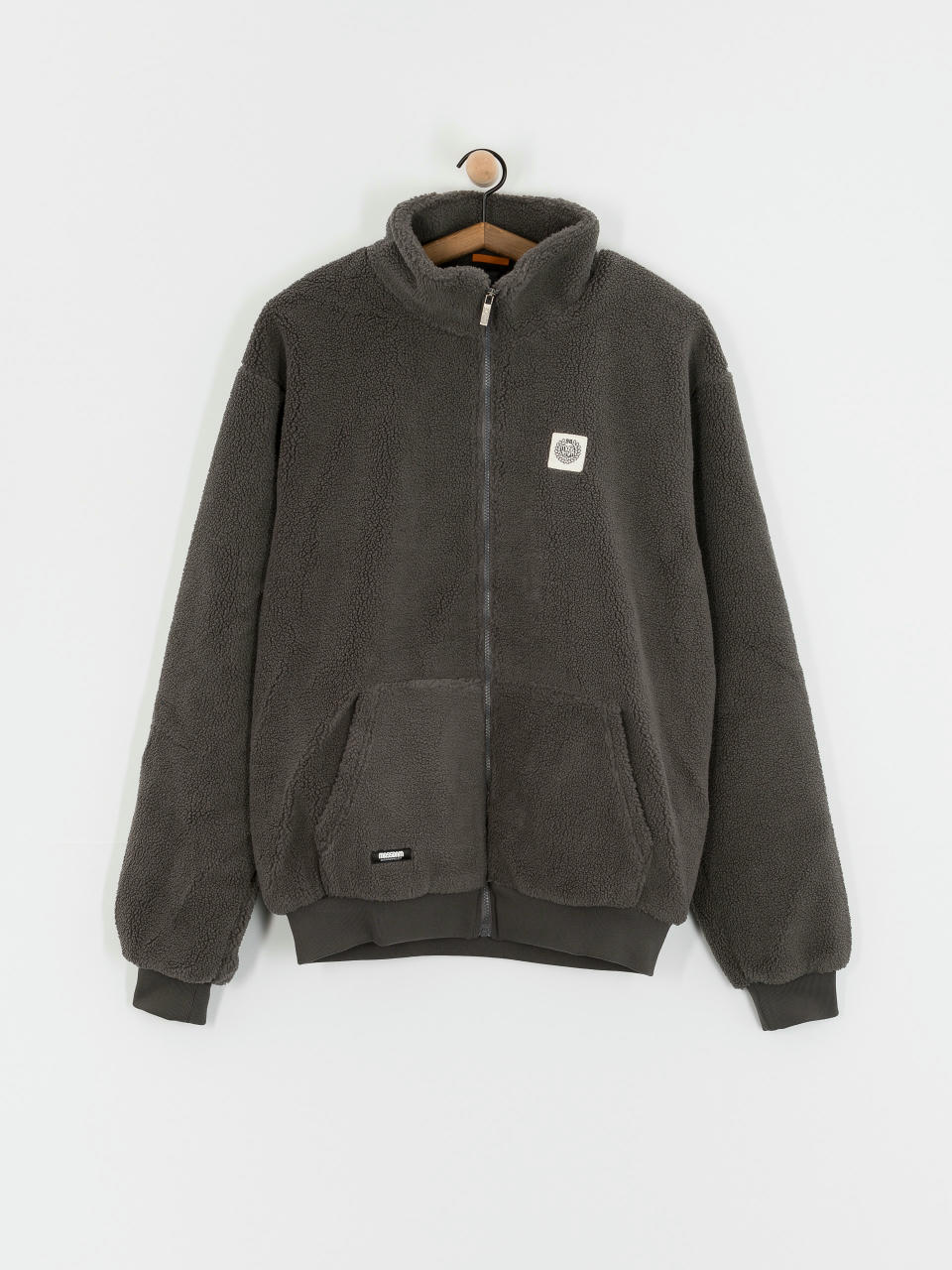 MassDnm Patch Teddy Zip Dzseki (grey)