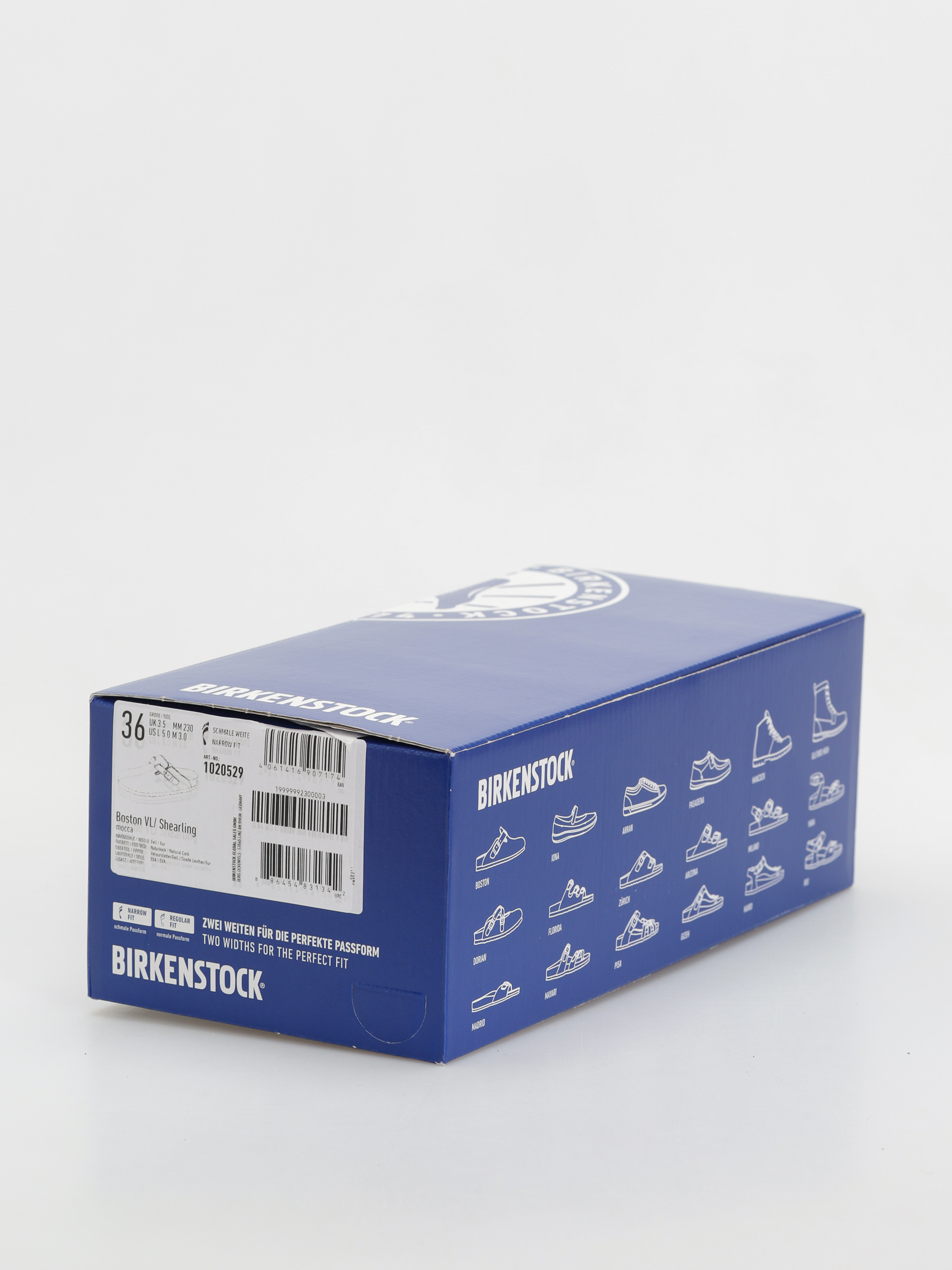 Birkenstock Boston Shearling Suede Leather Fur Narrow Wmn Flip-flop papucsok (mocha)