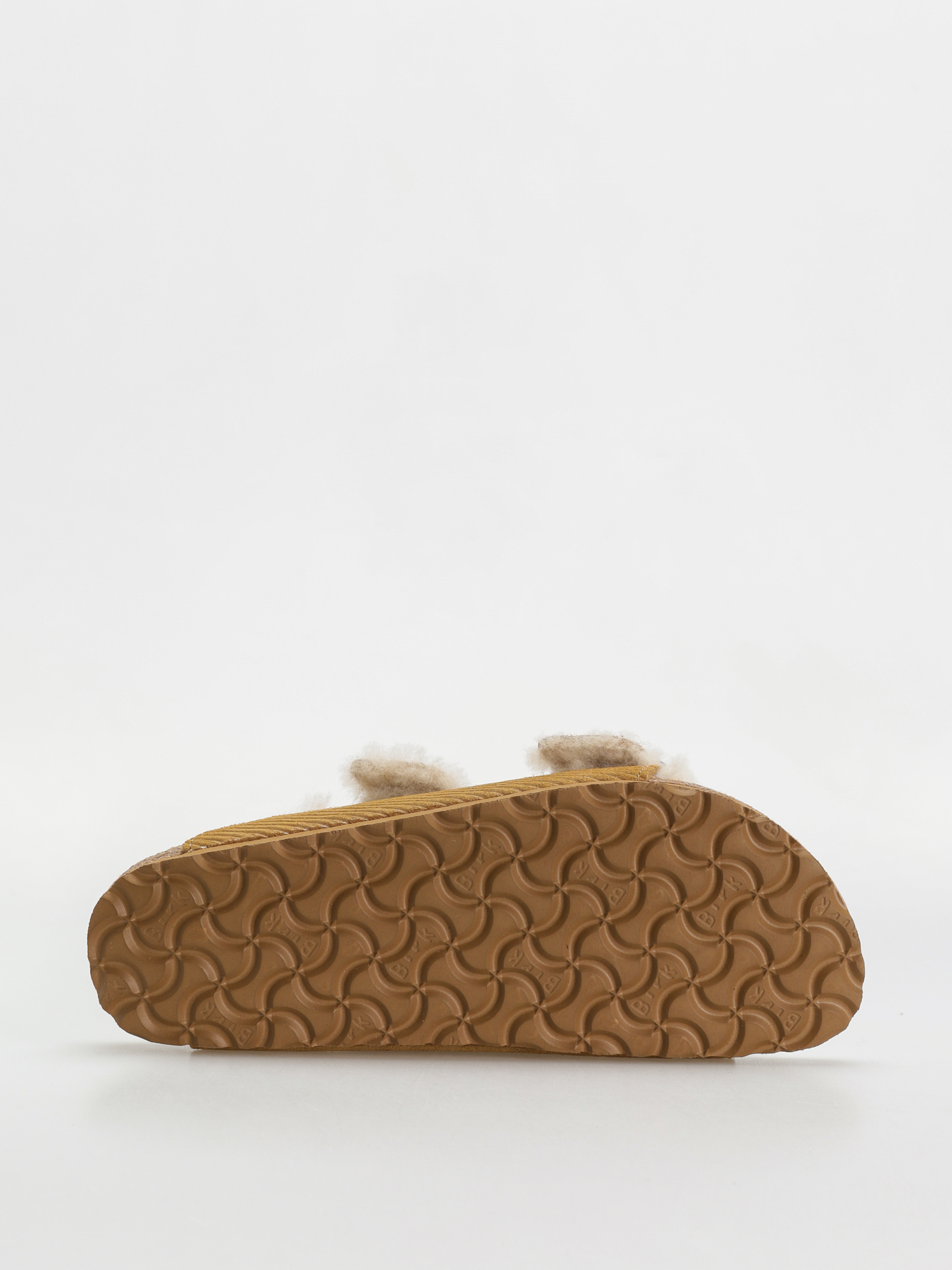 Birkenstock Arizona Fell Suede Leather Fur Narrow Wmn Flip-flop papucsok (corduroy cork brown)