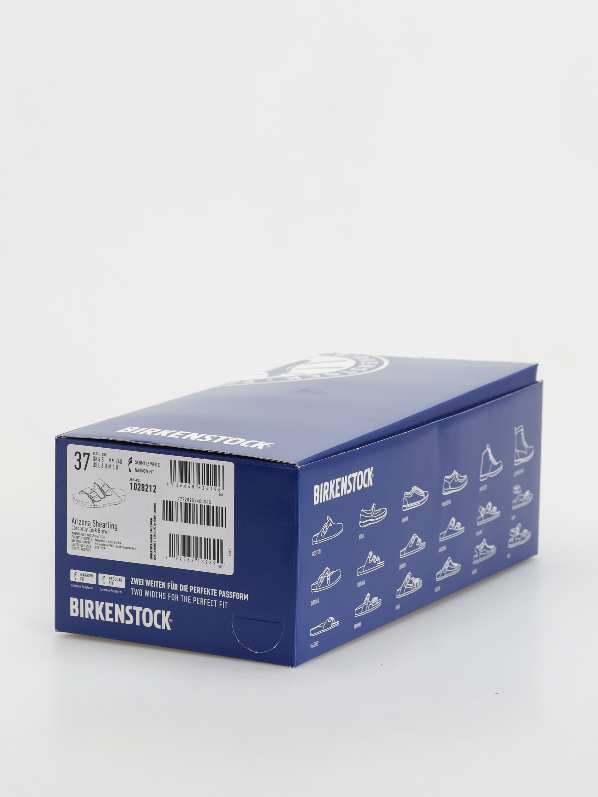 Birkenstock Arizona Fell Suede Leather Fur Narrow Wmn Flip-flop papucsok (corduroy cork brown)