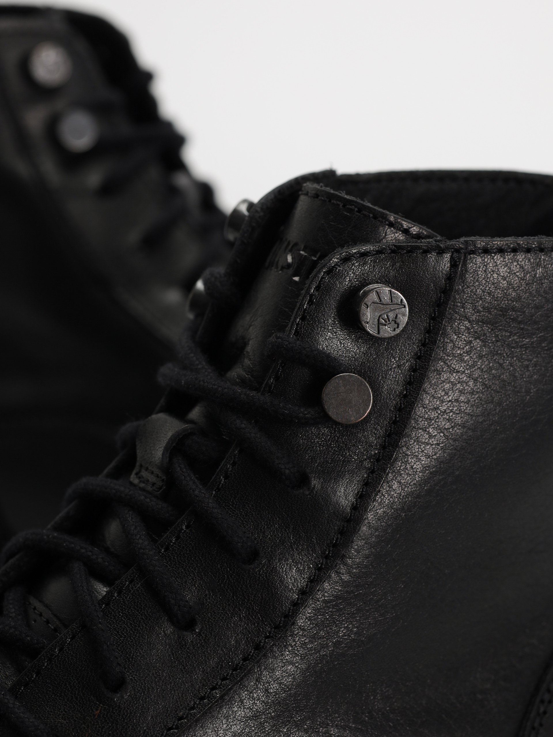 Birkenstock Highwood Lace Mid Natural Leather Regular Cipők (black)