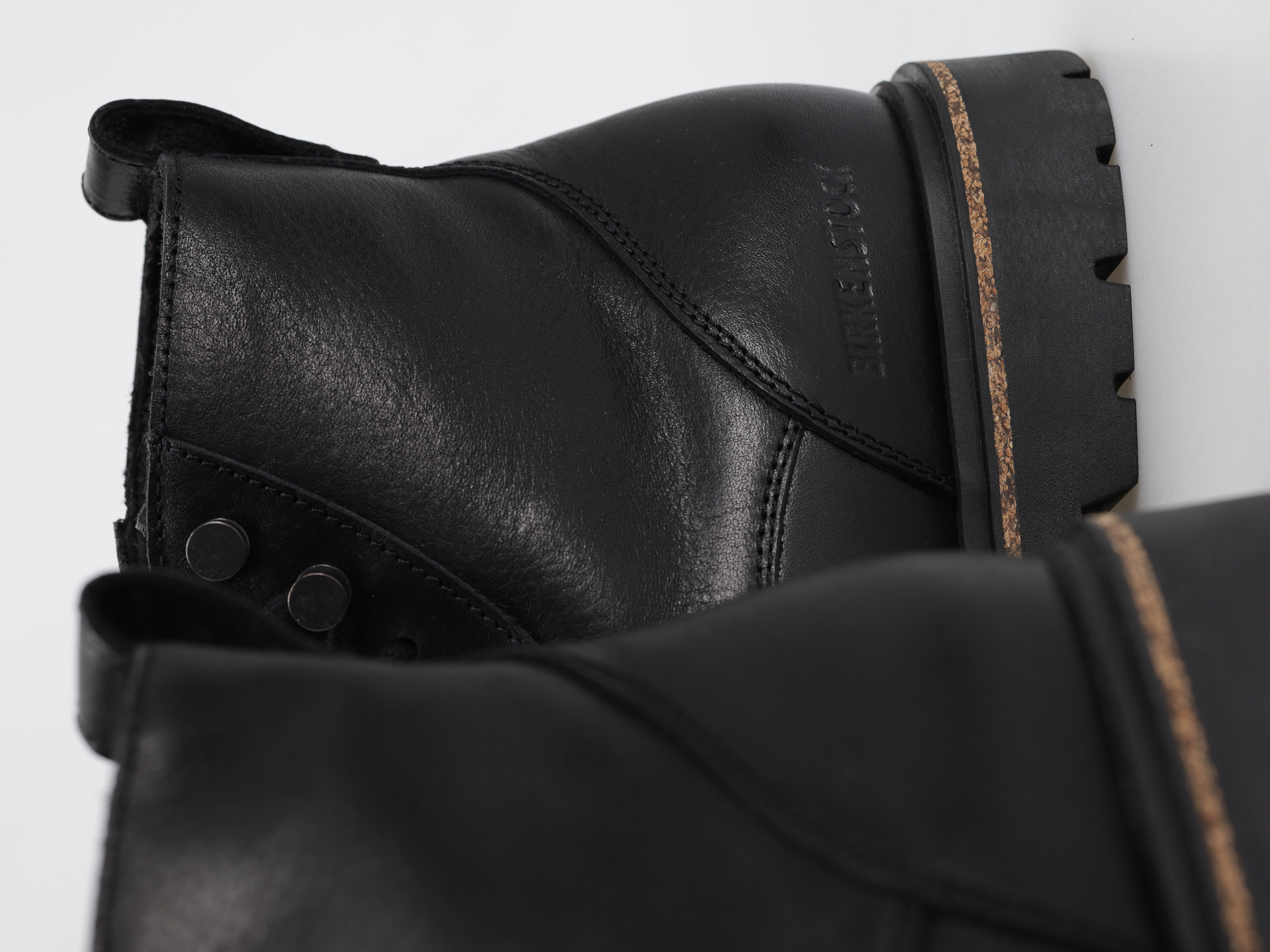 Birkenstock Highwood Lace Mid Natural Leather Regular Cipők (black)