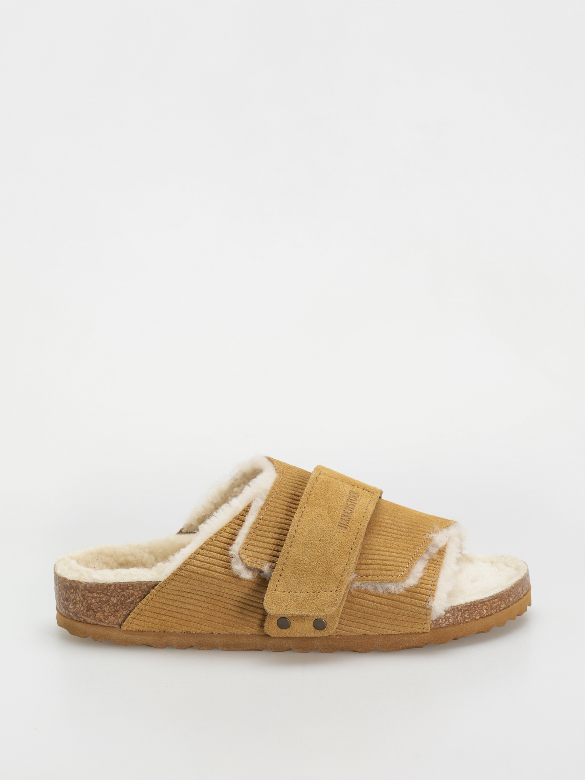Birkenstock Kyoto Shearling Suede Leather Fur Narrow Wmn Flip-flop papucsok