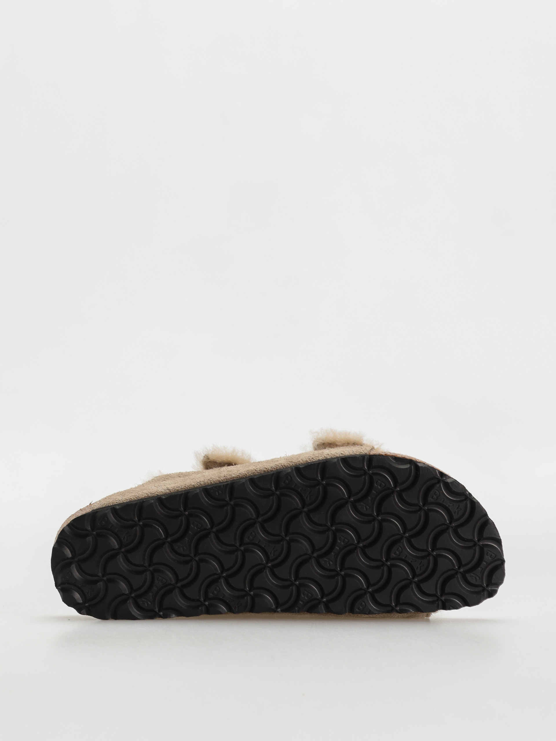 Birkenstock Arizona Shearling Suede Leather Fur Narrow Flip-flop papucsok Wmn (taupe)