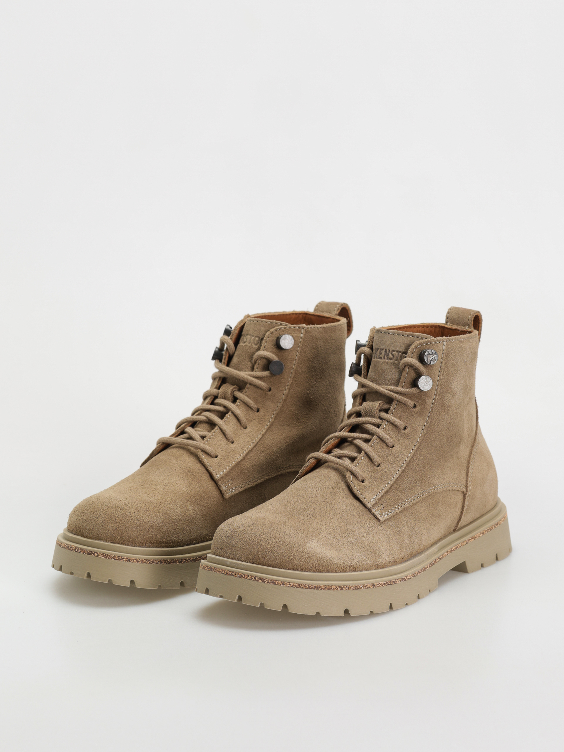 Birkenstock Highwood Lace Mid Suede Leather Narrow Wmn Cipők (taupe)