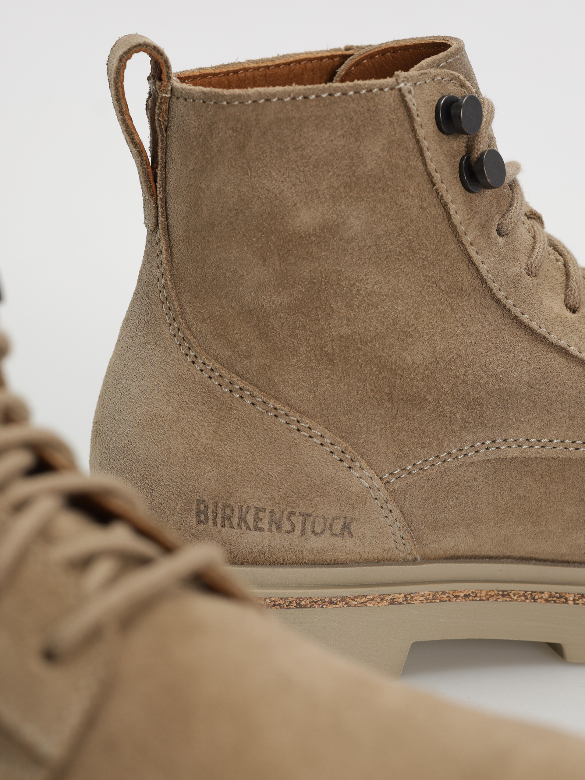 Birkenstock Highwood Lace Mid Suede Leather Narrow Wmn Cipők (taupe)
