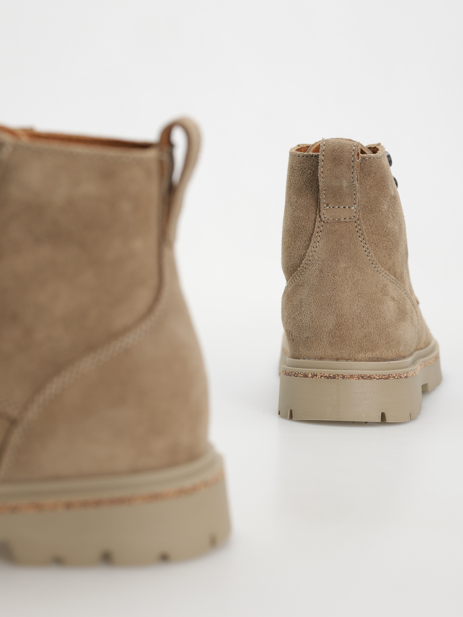 Birkenstock Highwood Lace Mid Suede Leather Narrow Wmn Cipők (taupe)