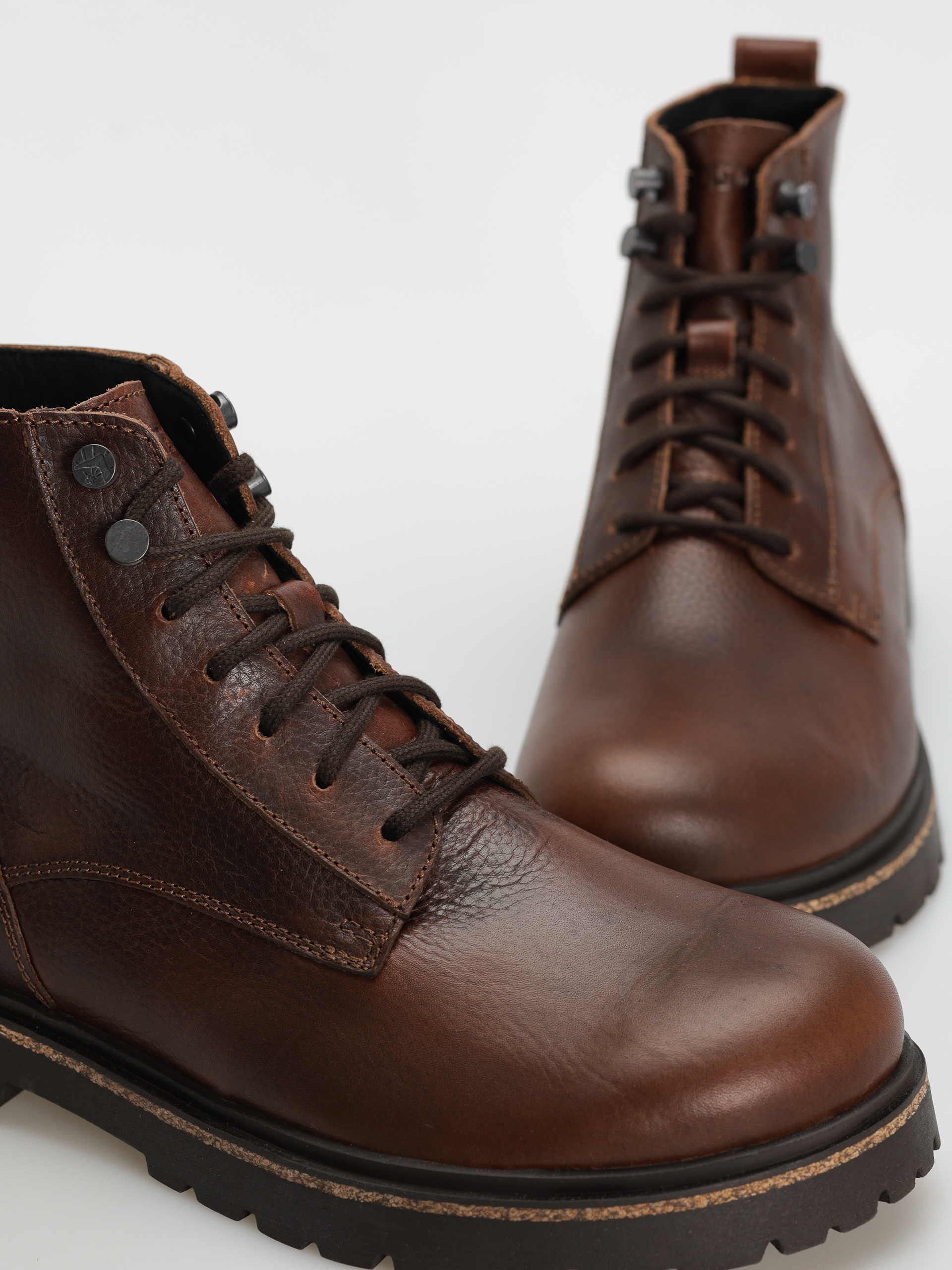 Birkenstock Highwood Lace Mid Natural Leather Regular Cipők (chocolate)